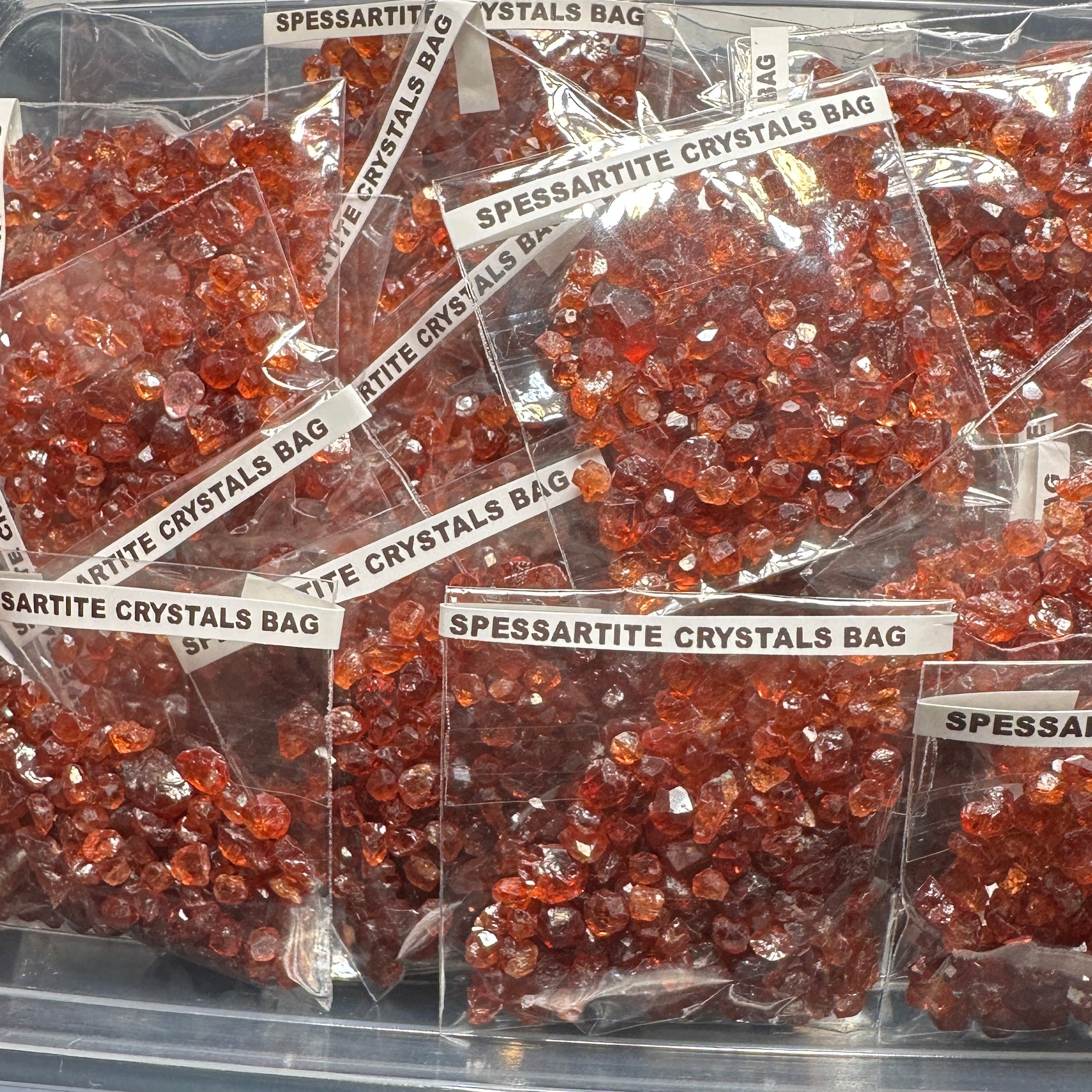 Spessartite Crystals Bag, Tanzania