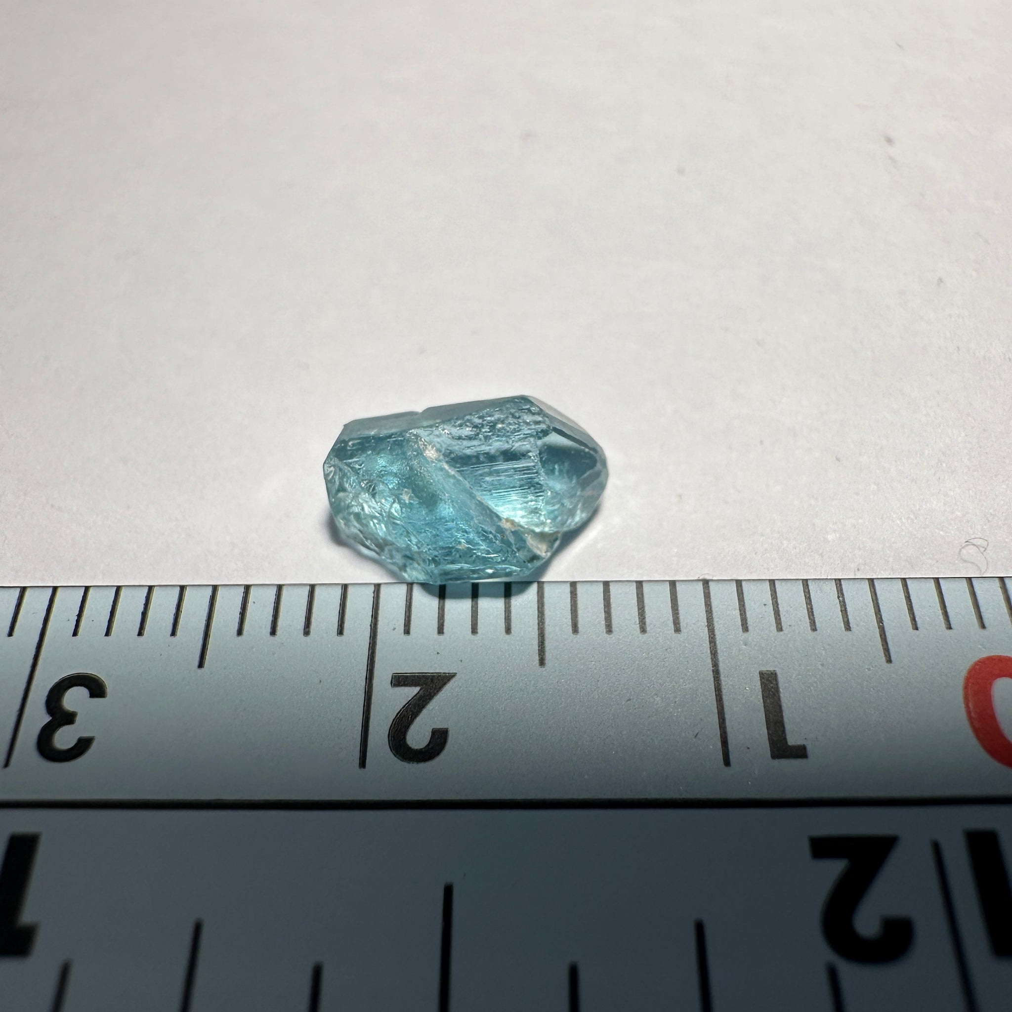 Blue Apatite Crystal, 1.66ct, Merelani, Tanzania, Untreated Unheated