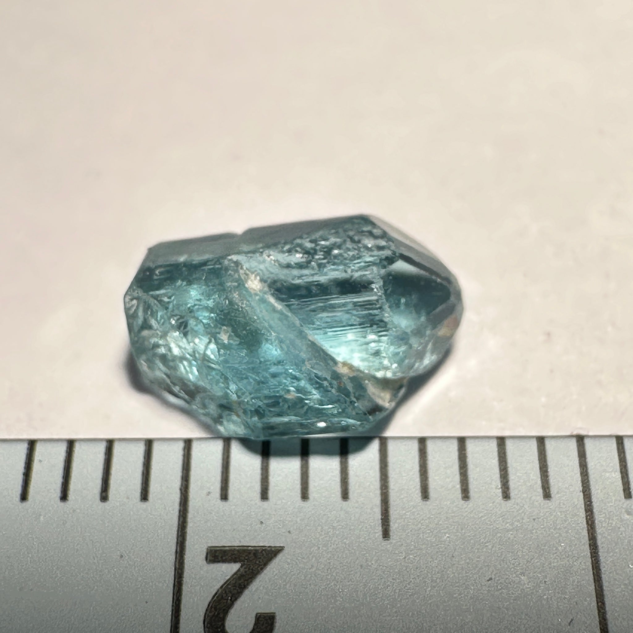 Blue Apatite Crystal, 1.66ct, Merelani, Tanzania, Untreated Unheated