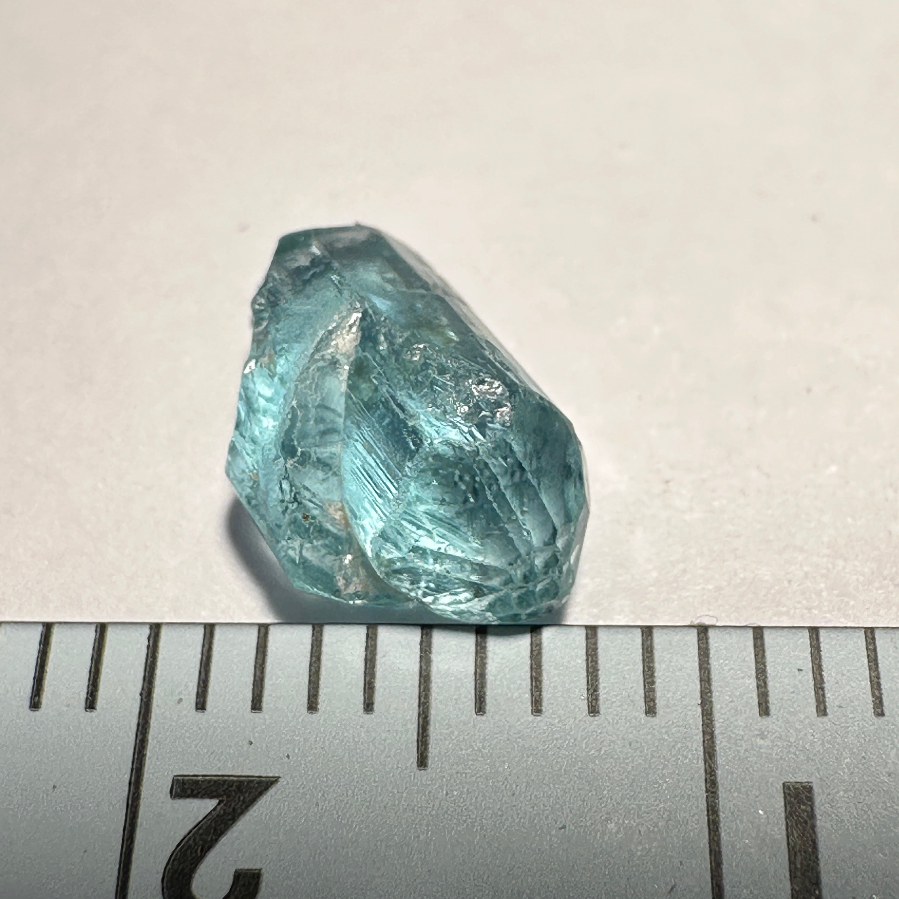 1.66ct Blue Apatite Crystal, Merelani, Tanzania, Untreated Unheated