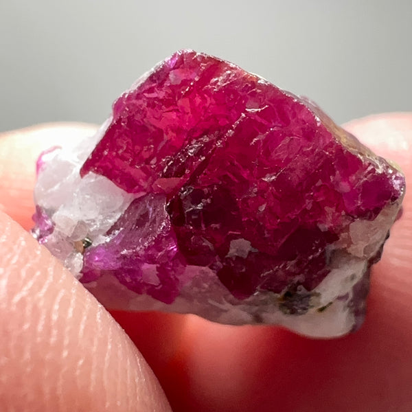 Ruby on Matrix crystal with Pyrite, 17.02ct, West Pokot, Kenya, Untreated Unheated. 1.53 x 1.28 x 0.93cm