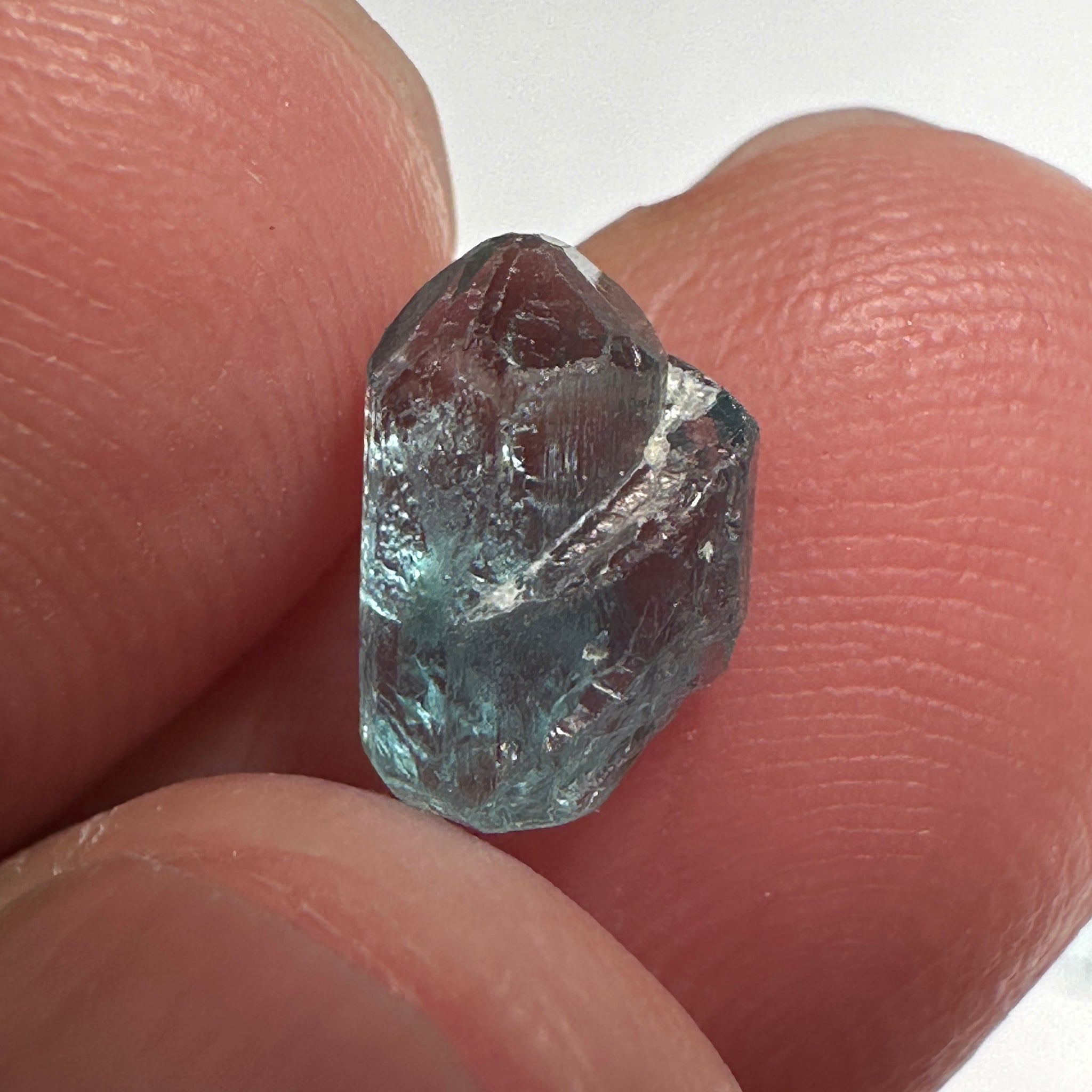 Blue Apatite Crystal, 1.66ct, Merelani, Tanzania, Untreated Unheated
