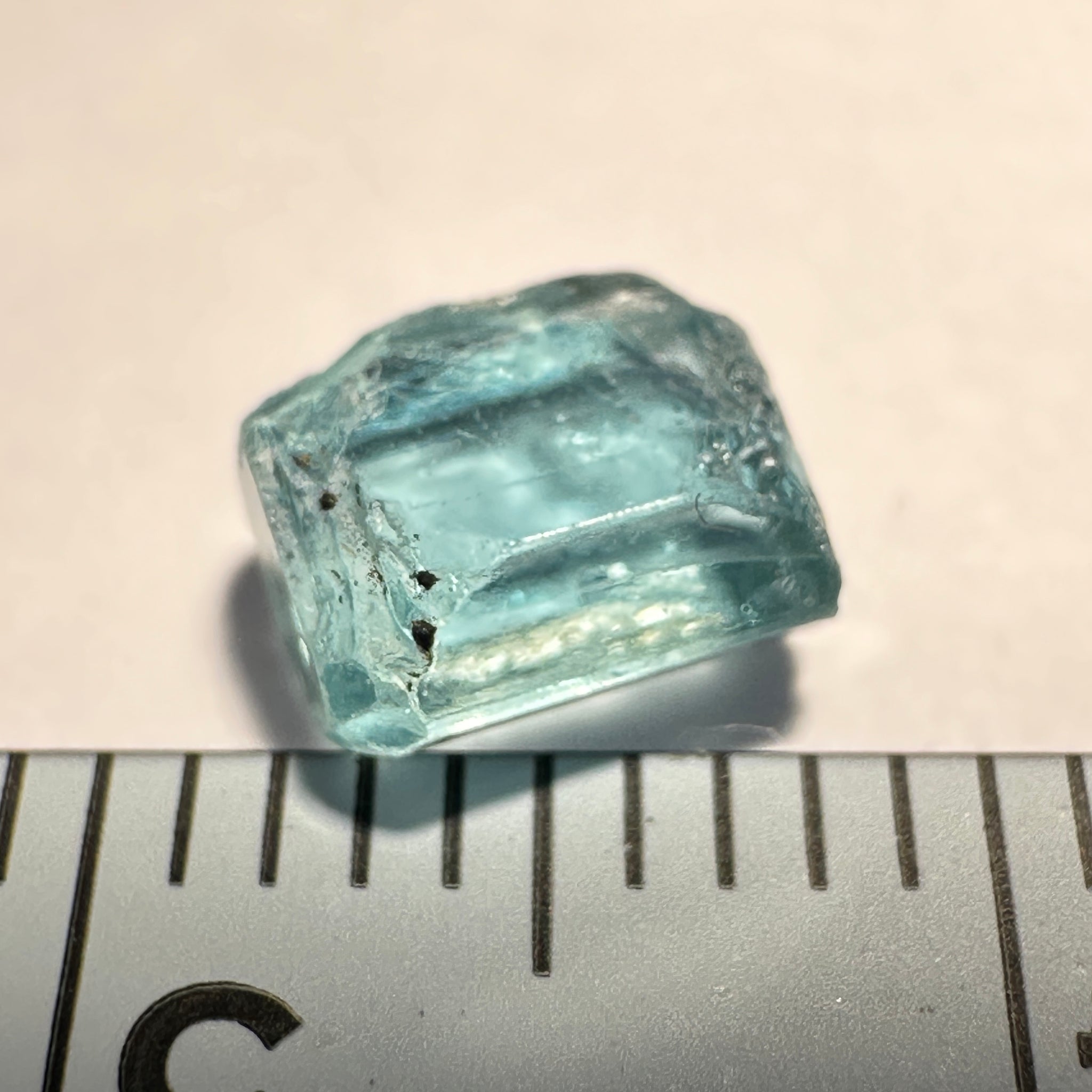 Blue Apatite Crystal, 1.28ct, Merelani, Tanzania, Untreated Unheated