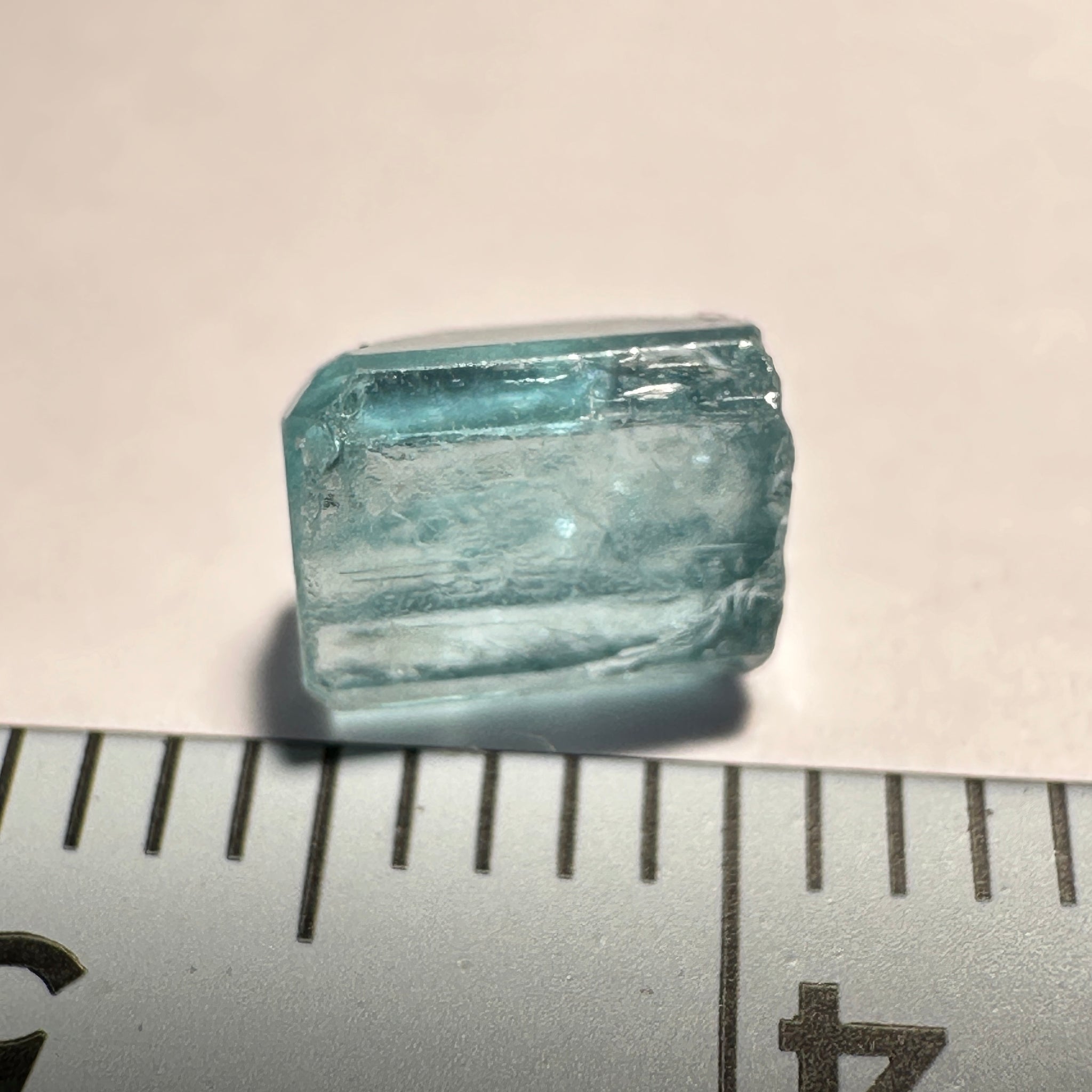 Blue Apatite Crystal, 1.28ct, Merelani, Tanzania, Untreated Unheated