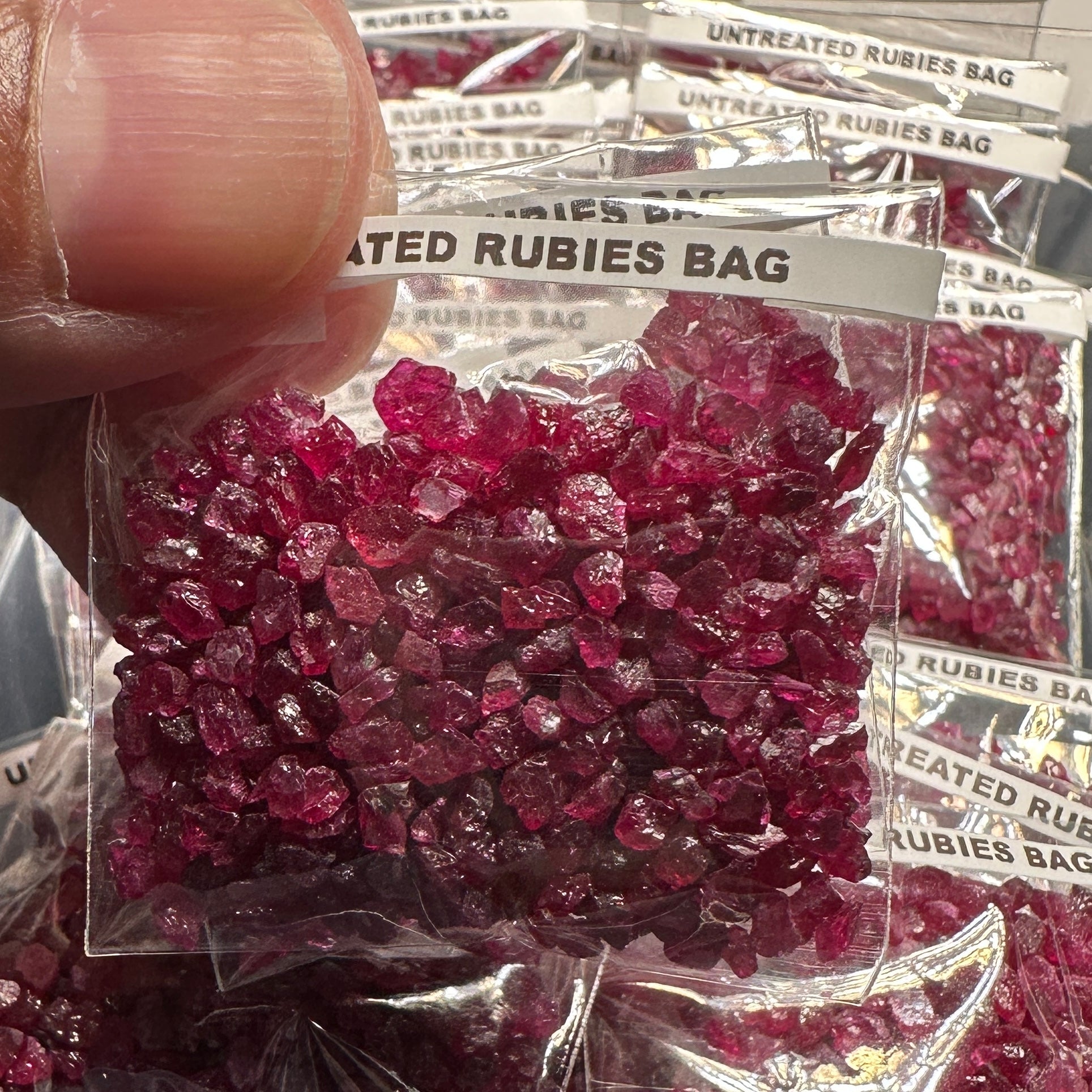 Untreated Rubies Bag, Tanzania