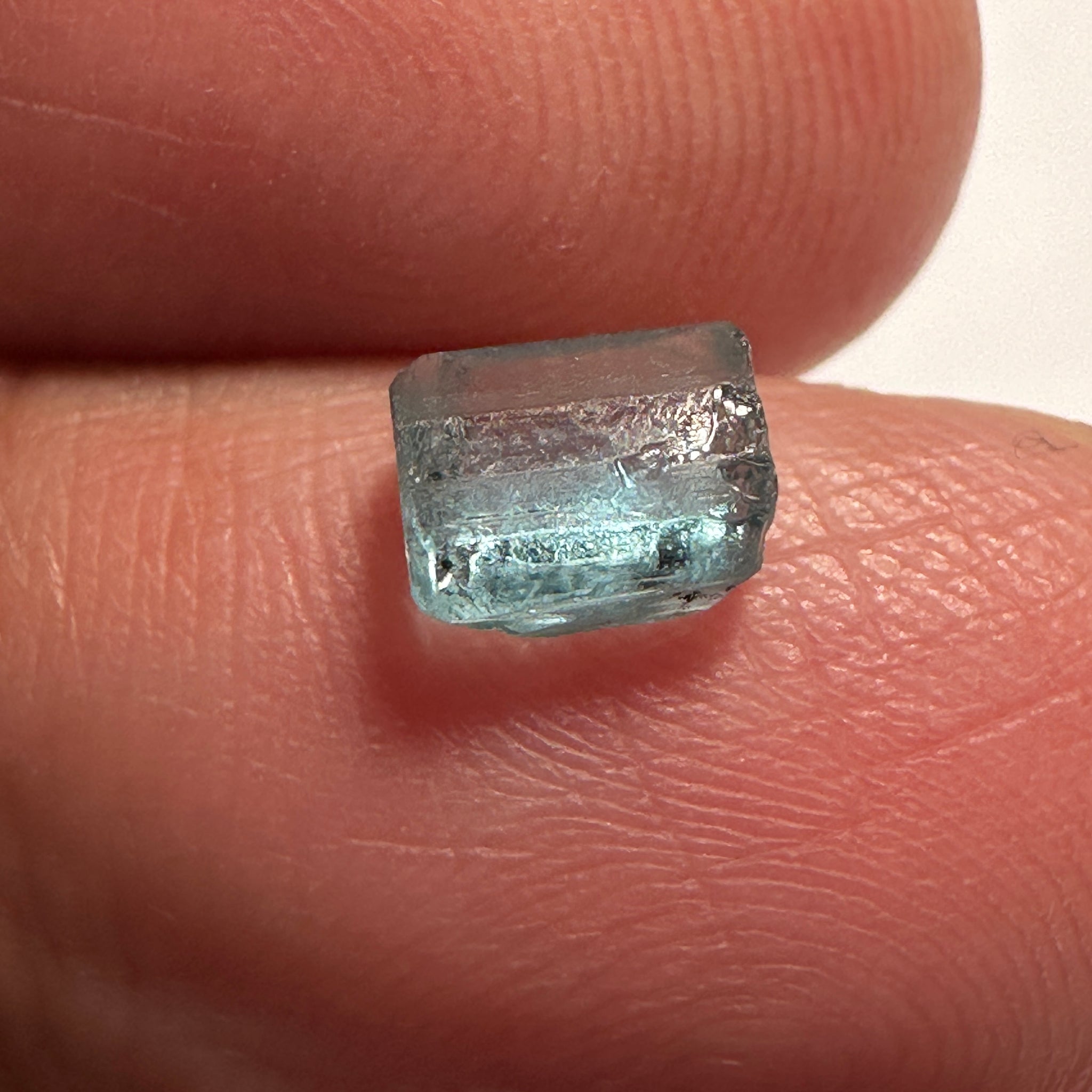 Blue Apatite Crystal, 1.28ct, Merelani, Tanzania, Untreated Unheated