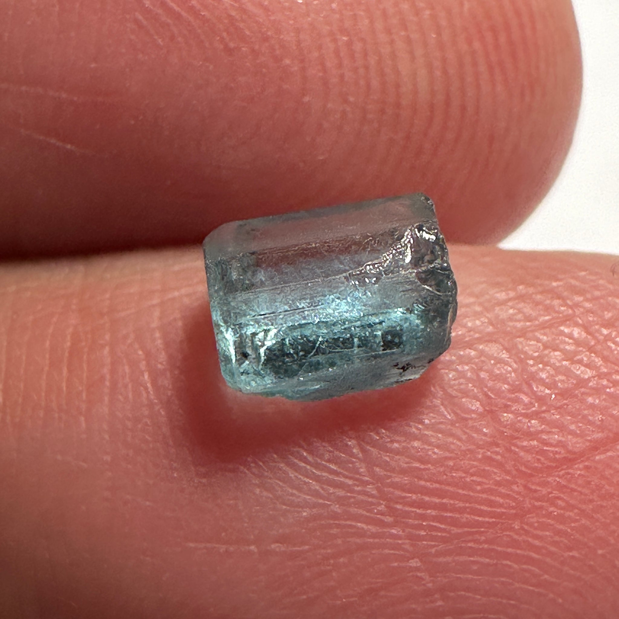 Blue Apatite Crystal, 1.28ct, Merelani, Tanzania, Untreated Unheated