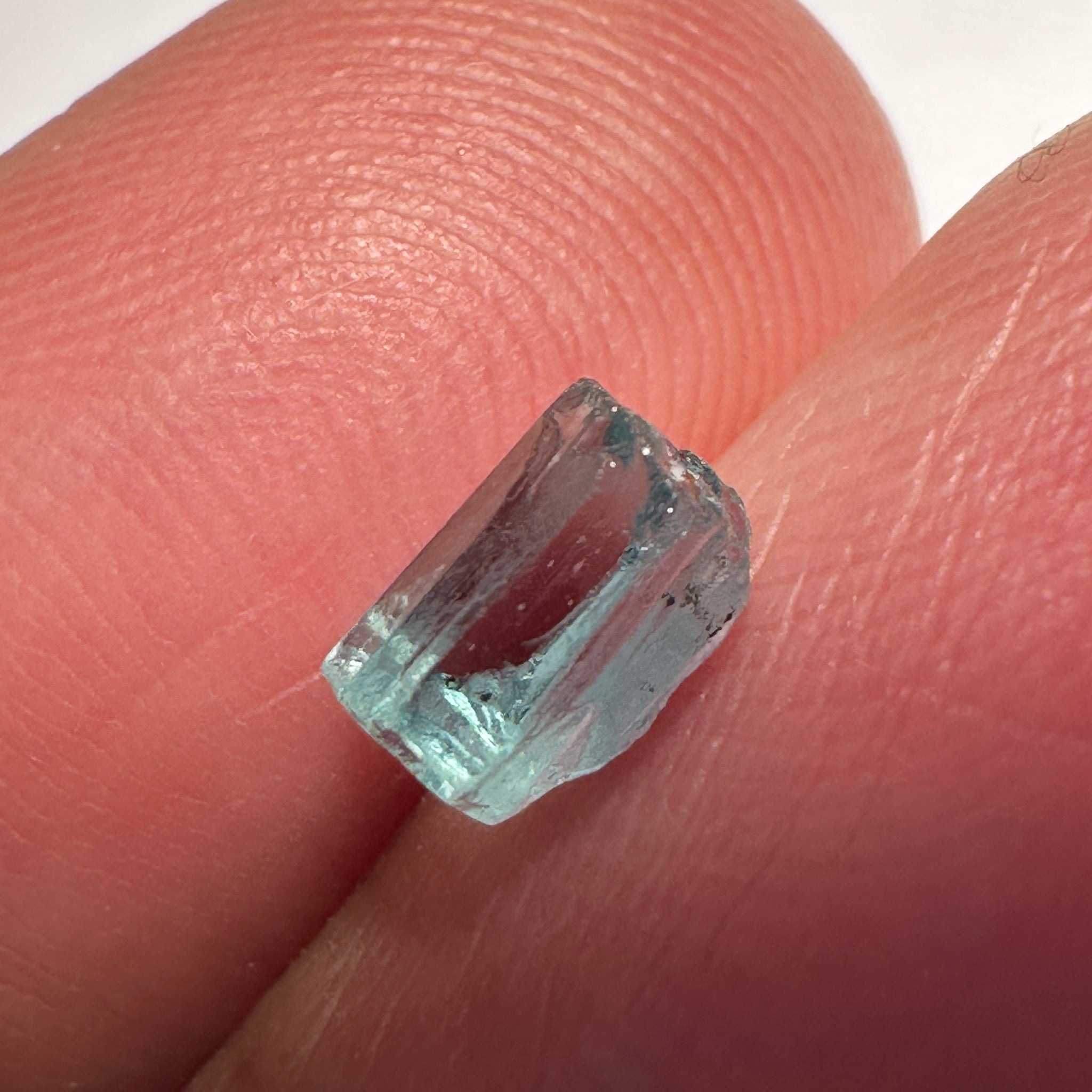 Blue Apatite Crystal, 1.28ct, Merelani, Tanzania, Untreated Unheated