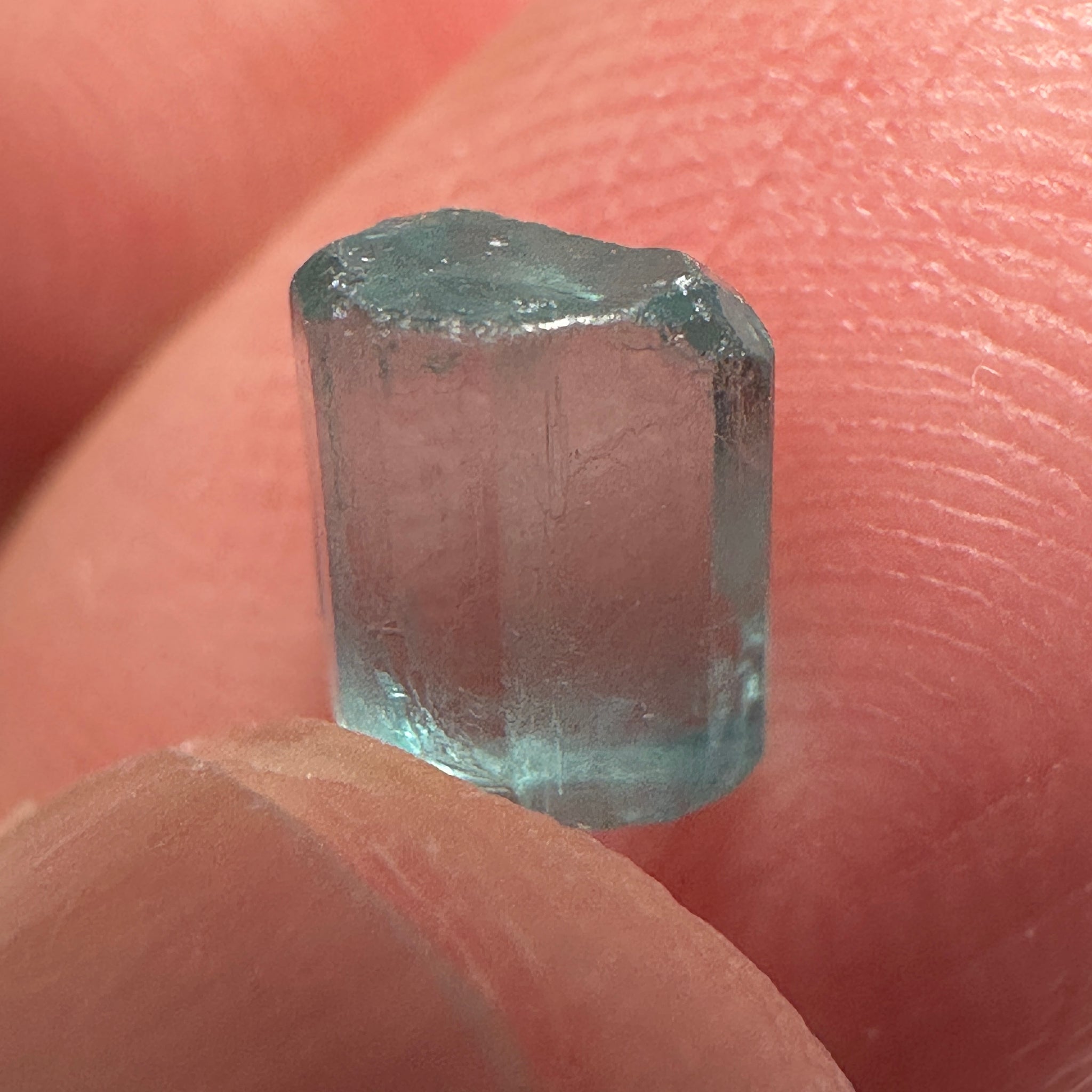Blue Apatite Crystal, 1.28ct, Merelani, Tanzania, Untreated Unheated