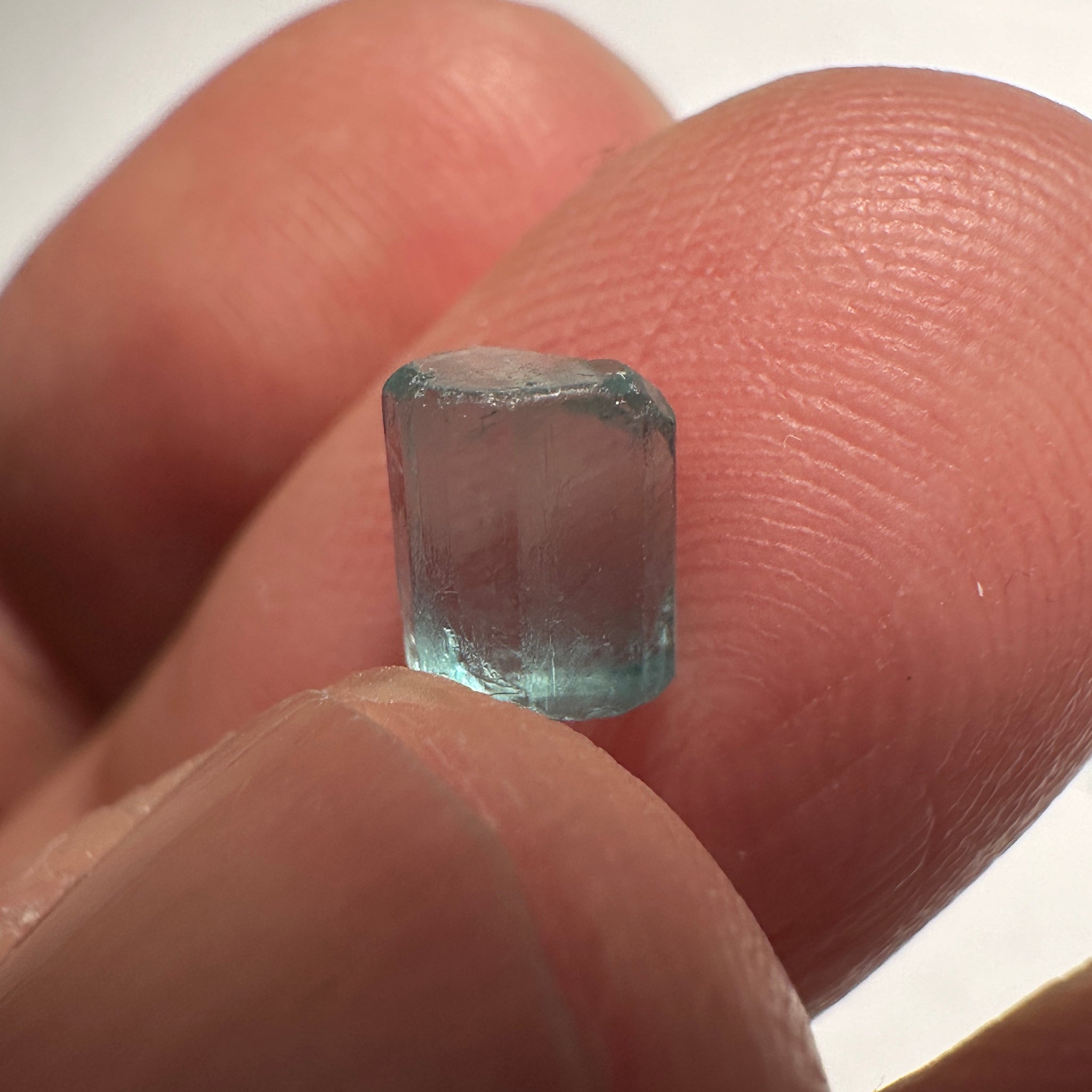 Blue Apatite Crystal, 1.28ct, Merelani, Tanzania, Untreated Unheated