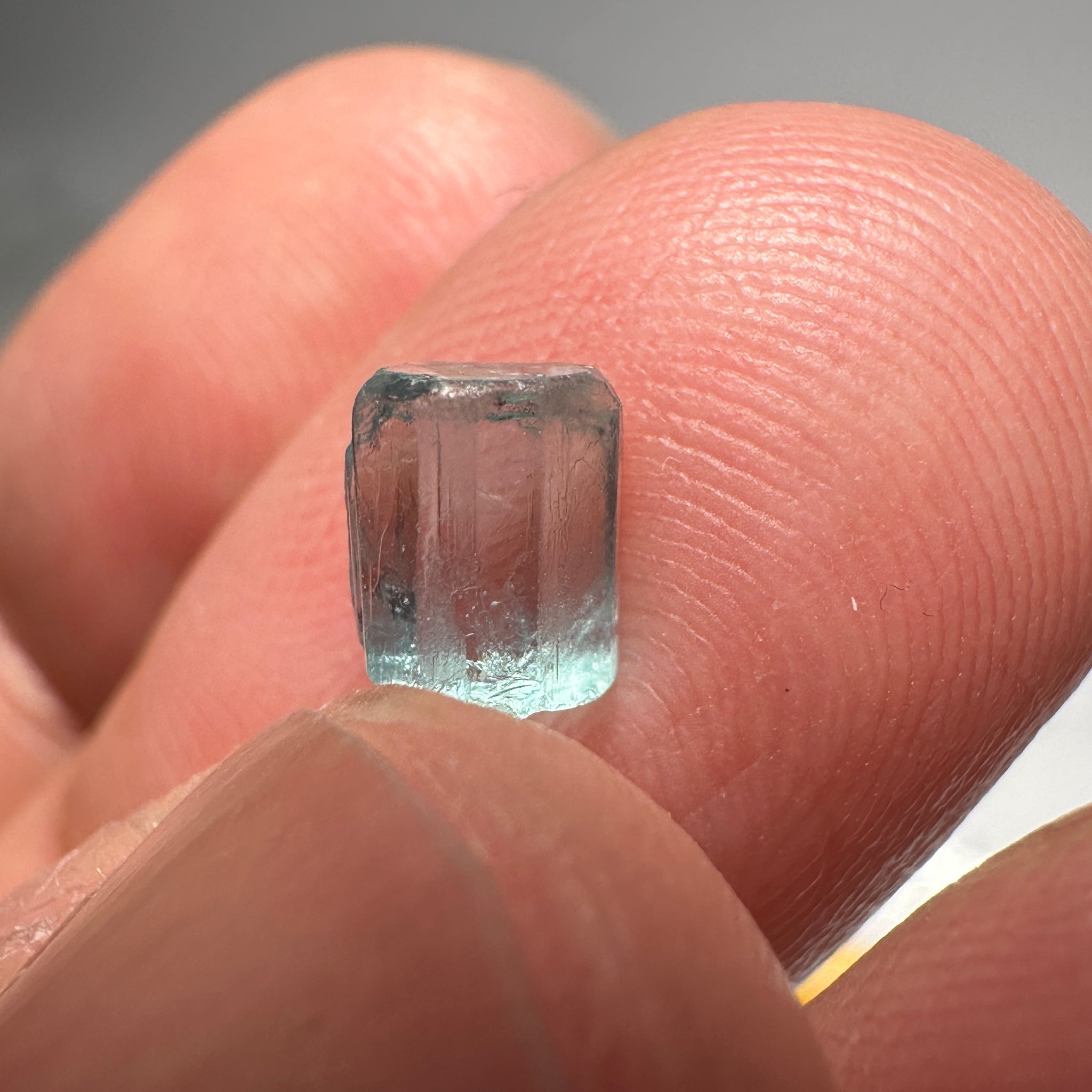 Blue Apatite Crystal, 1.28ct, Merelani, Tanzania, Untreated Unheated