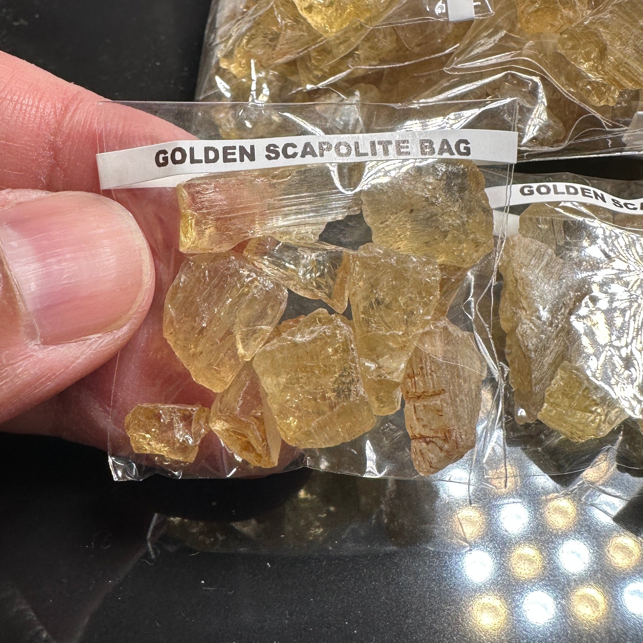 Golden Scapolite Bag, Tanzania