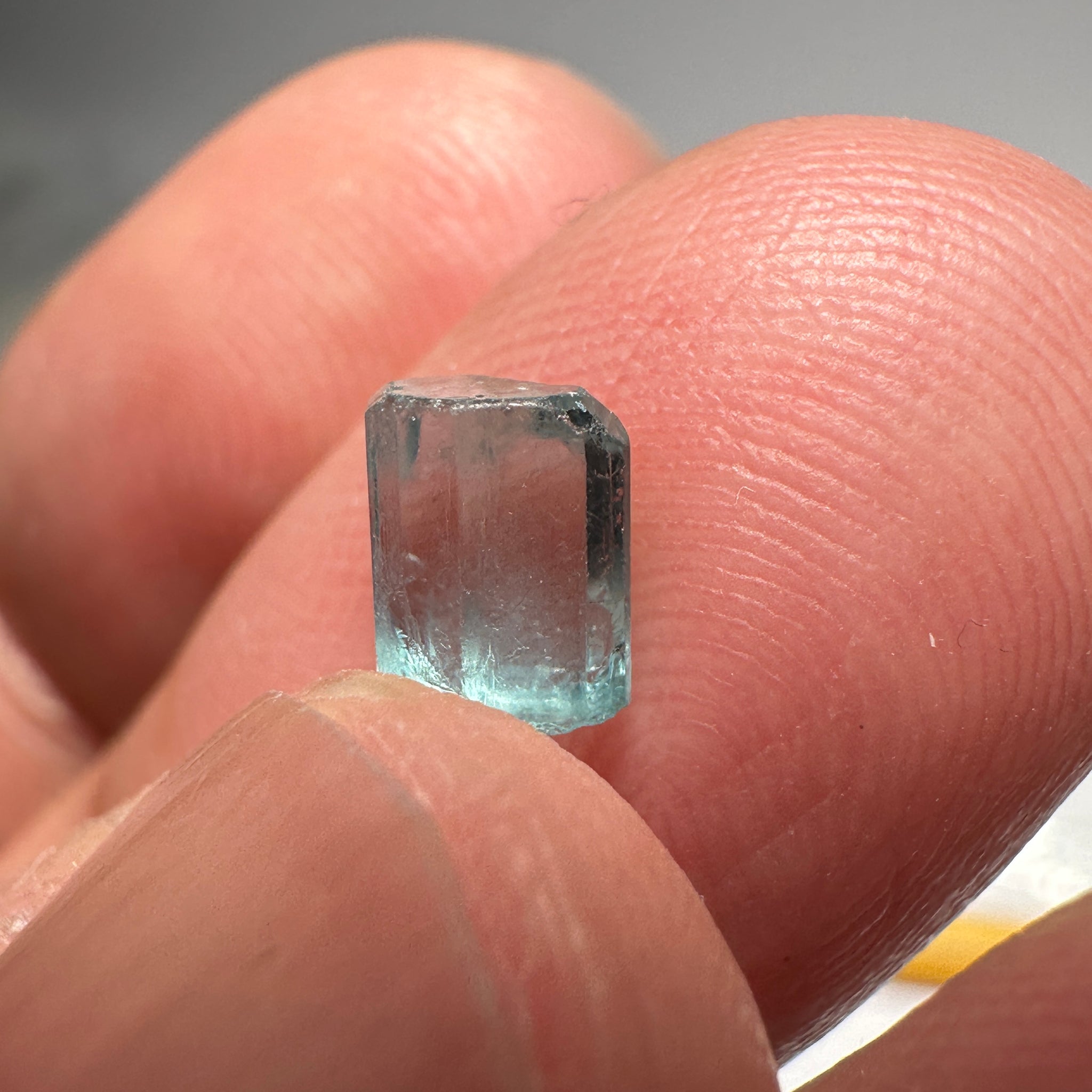 Blue Apatite Crystal, 1.28ct, Merelani, Tanzania, Untreated Unheated