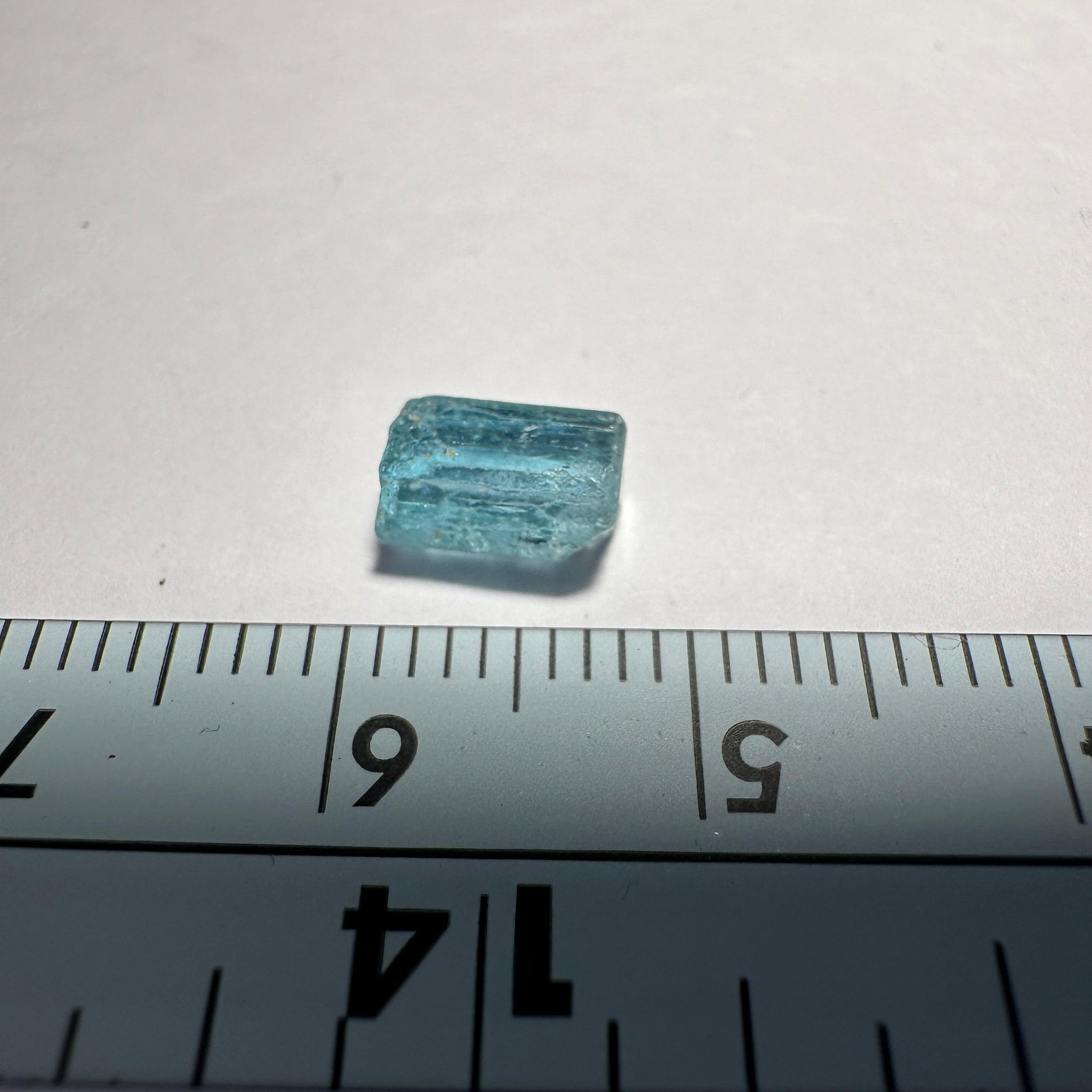 Blue Apatite Crystal, 1.65ct, Merelani, Tanzania, Untreated Unheated