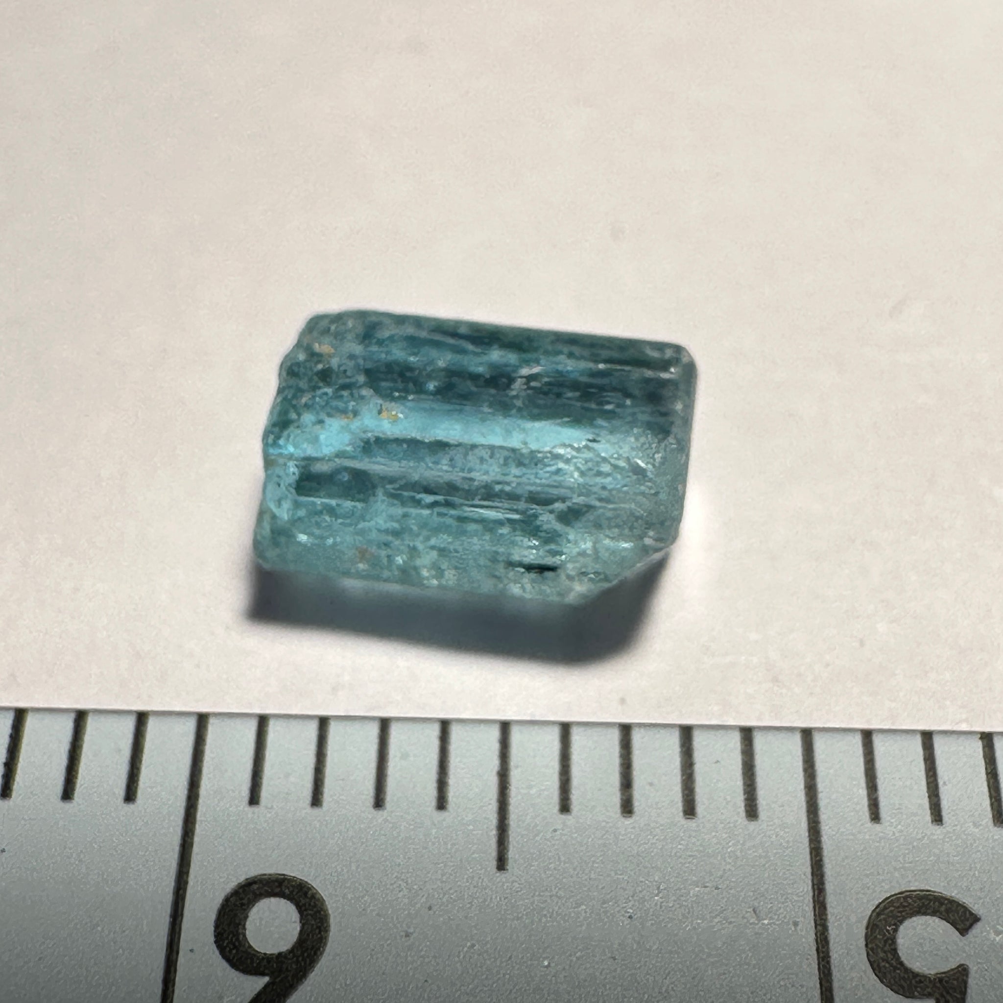 Blue Apatite Crystal, 1.65ct, Merelani, Tanzania, Untreated Unheated