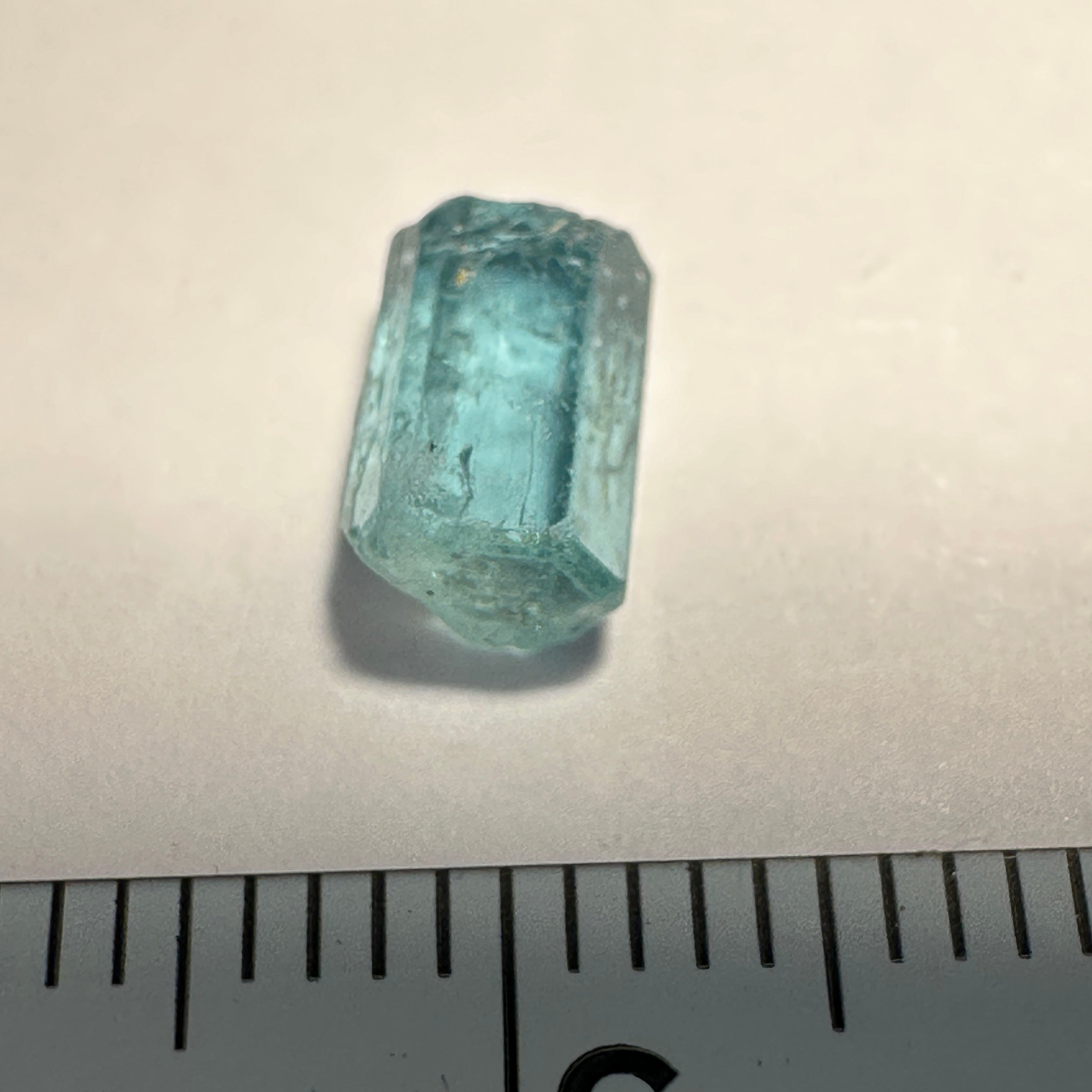 1.65ct Blue Apatite Crystal, Merelani, Tanzania, Untreated Unheated