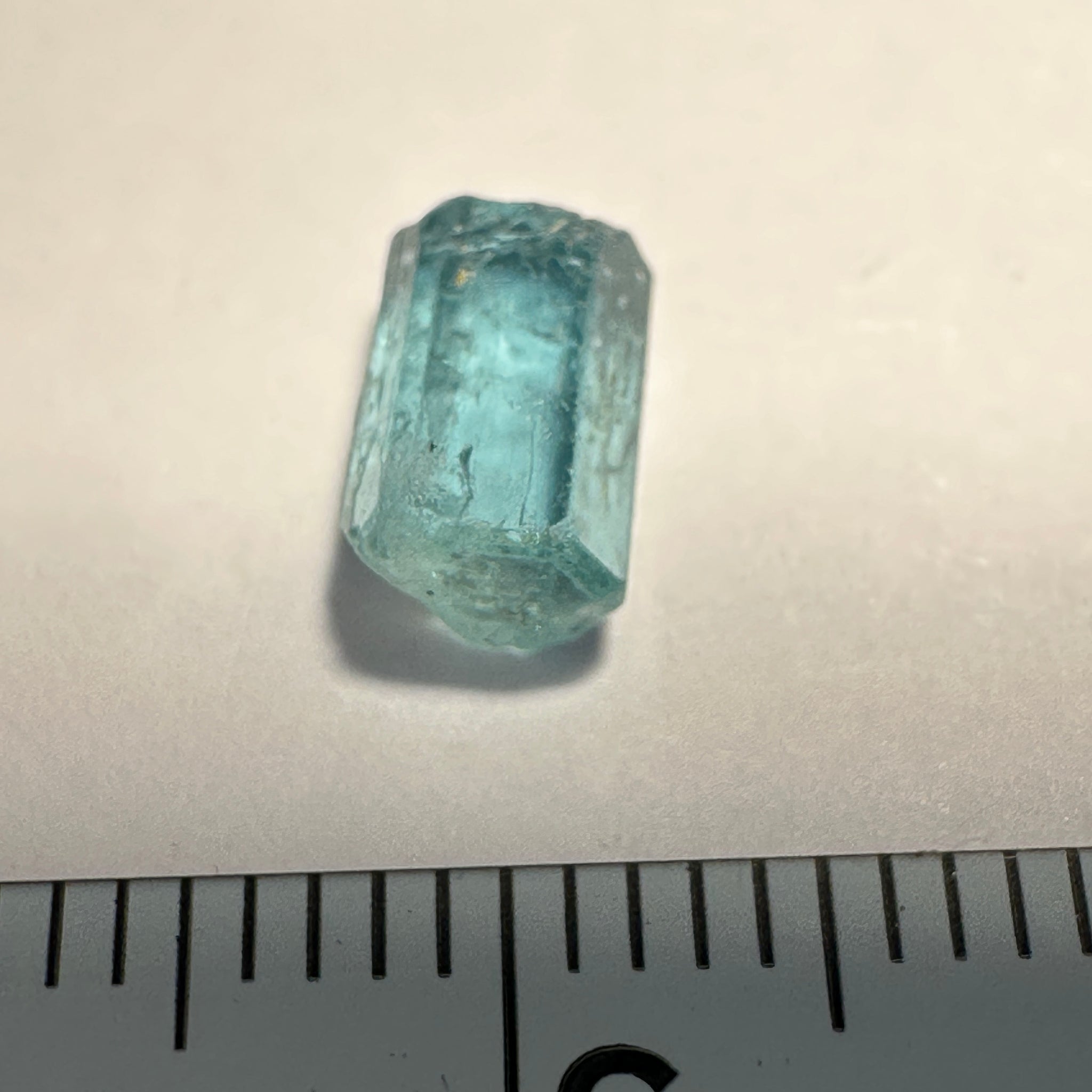 Blue Apatite Crystal, 1.65ct, Merelani, Tanzania, Untreated Unheated
