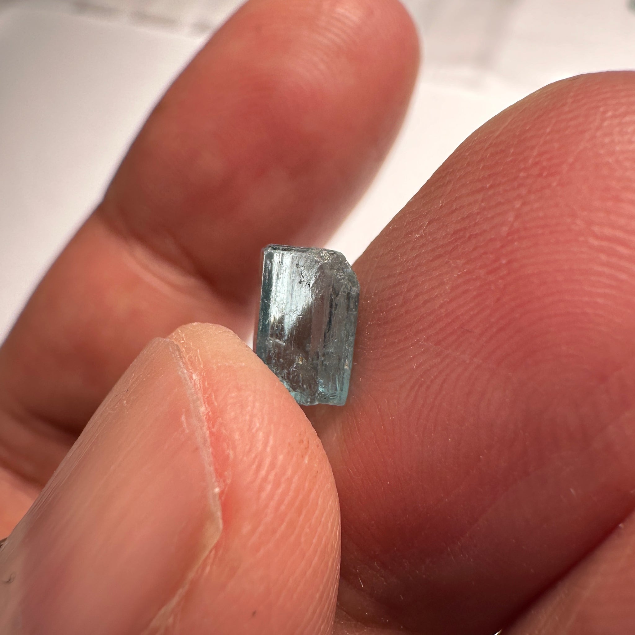 Blue Apatite Crystal, 1.65ct, Merelani, Tanzania, Untreated Unheated