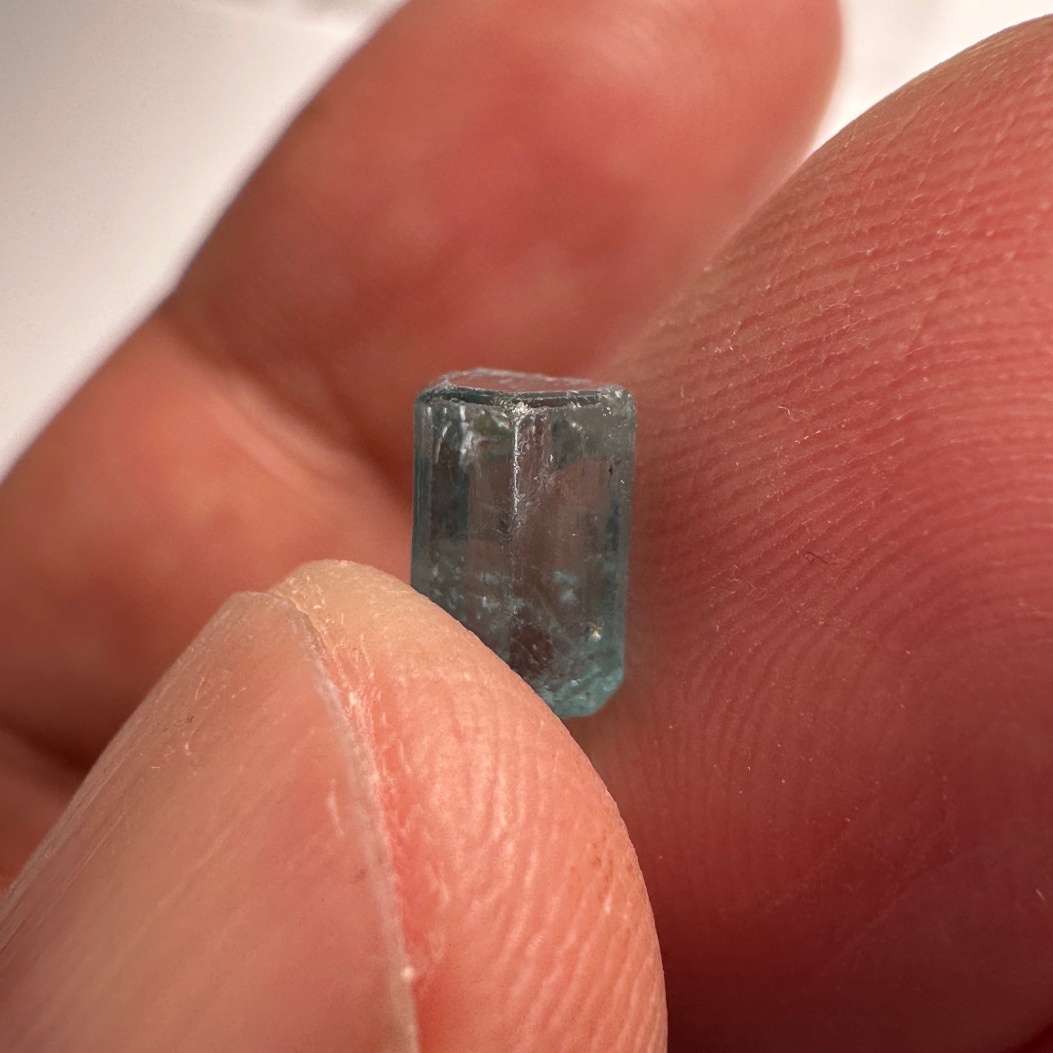 Blue Apatite Crystal, 1.65ct, Merelani, Tanzania, Untreated Unheated