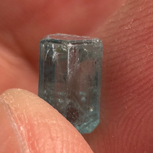 Blue Apatite Crystal, 1.65ct, Merelani, Tanzania, Untreated Unheated