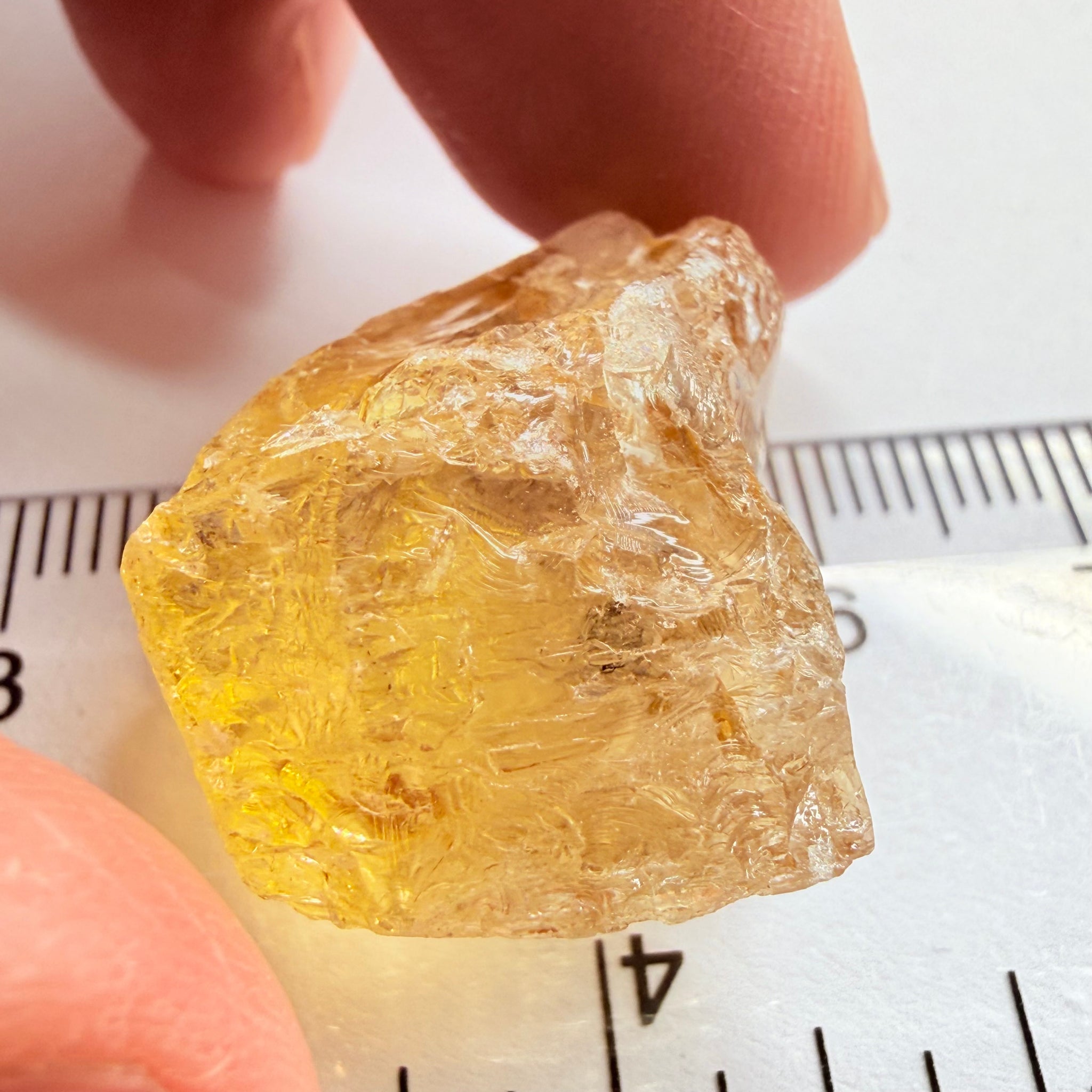 Golden Scapolite, 49.63ct, Dodoma, Tanzania, Untreated Unheated, dividing crack, slice along the crack, with one side vvs-if and the other side vs