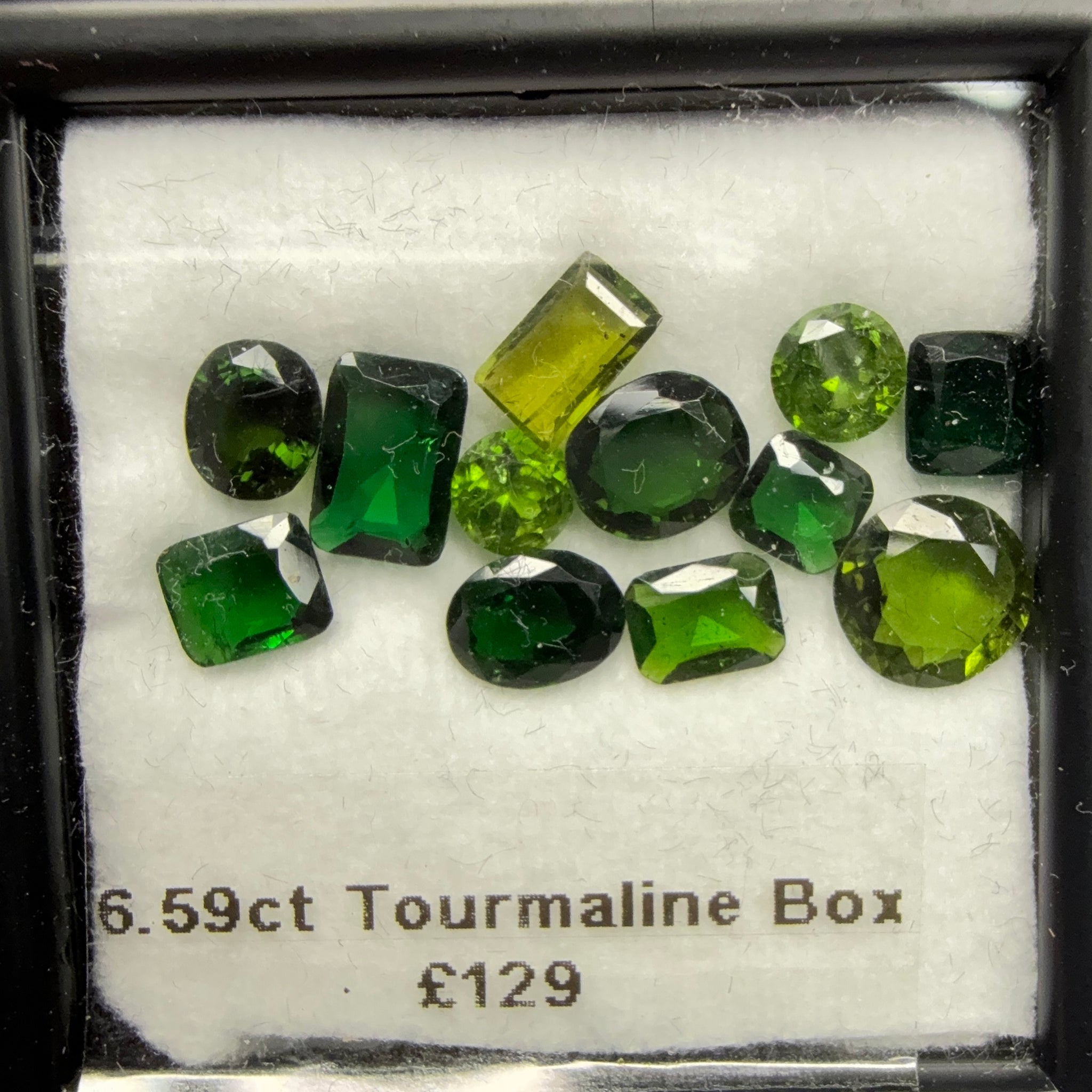 Chrome Tourmaline Box, 6.59ct, Tanzania, Untreated Unheated, native cut