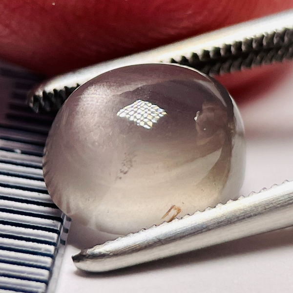 Sapphire Cabochon, 5.96ct, Umba Valley, Tanzania. Untreated Unheated. Has a moving star but as a point. See pics. Can be used as is or facet it into a cut stone.