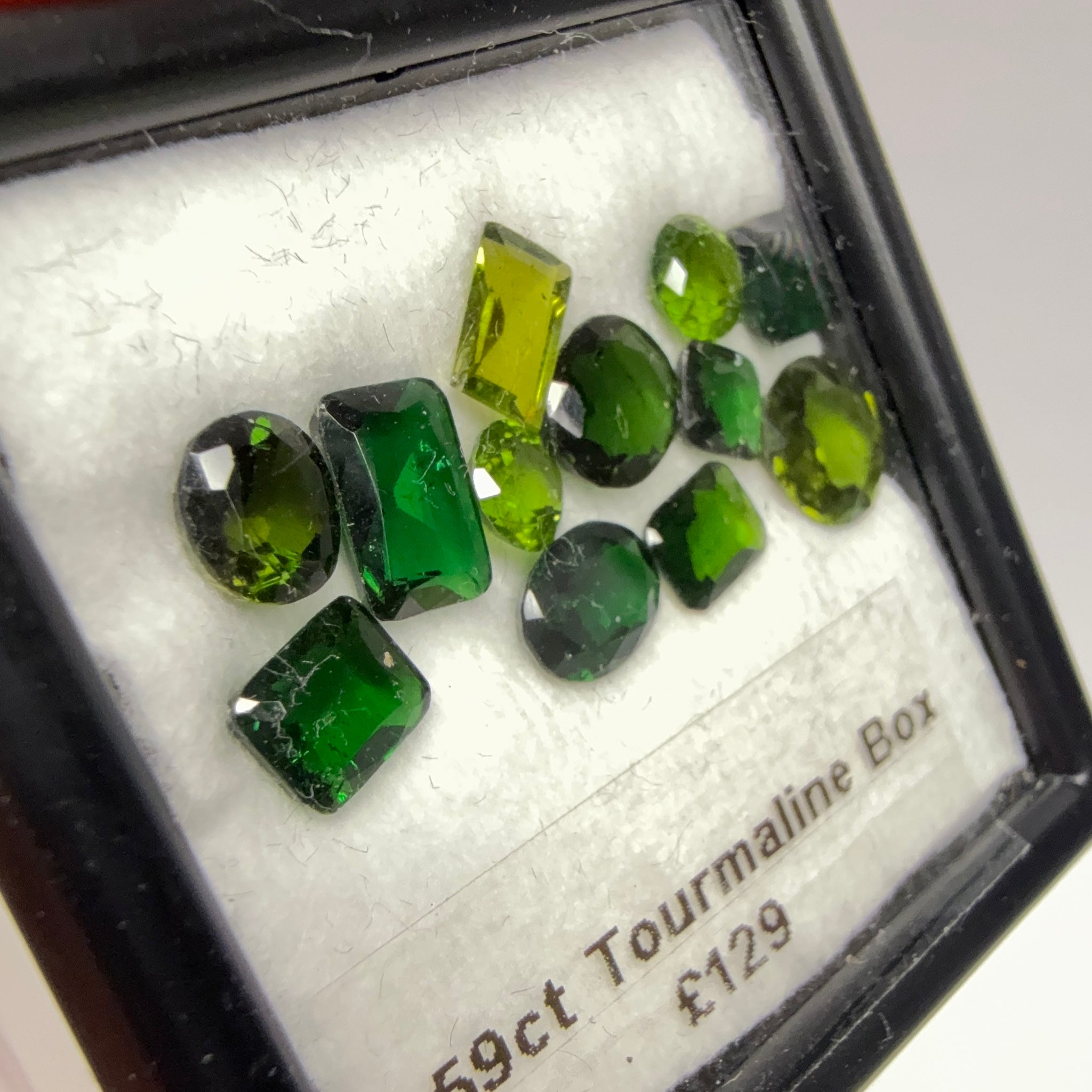 Chrome Tourmaline Box, 6.59ct, Tanzania, Untreated Unheated, native cut