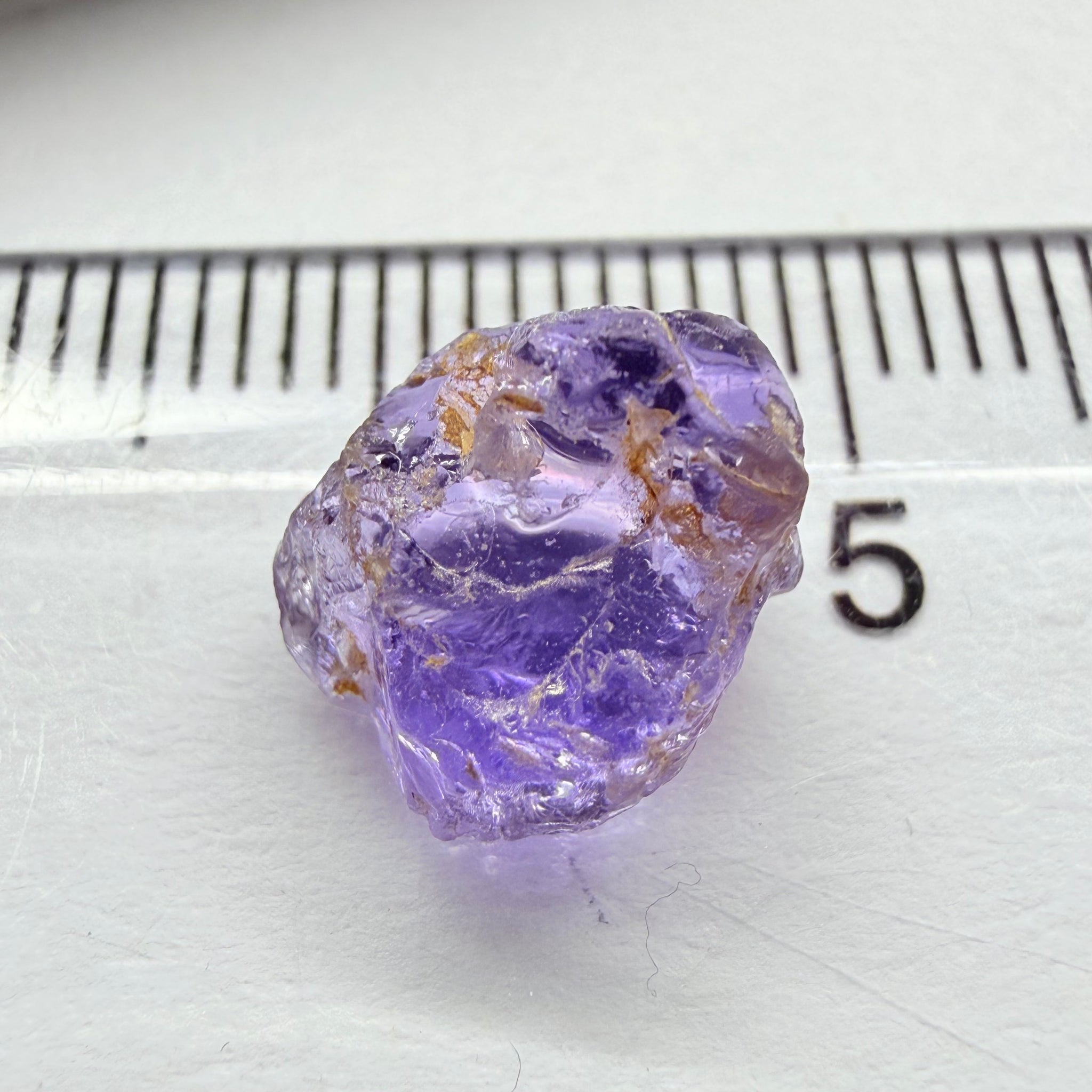 Purple Scapolite, 3.12ct, Tanzania, Untreated Unheated, vvs-if, flat shape