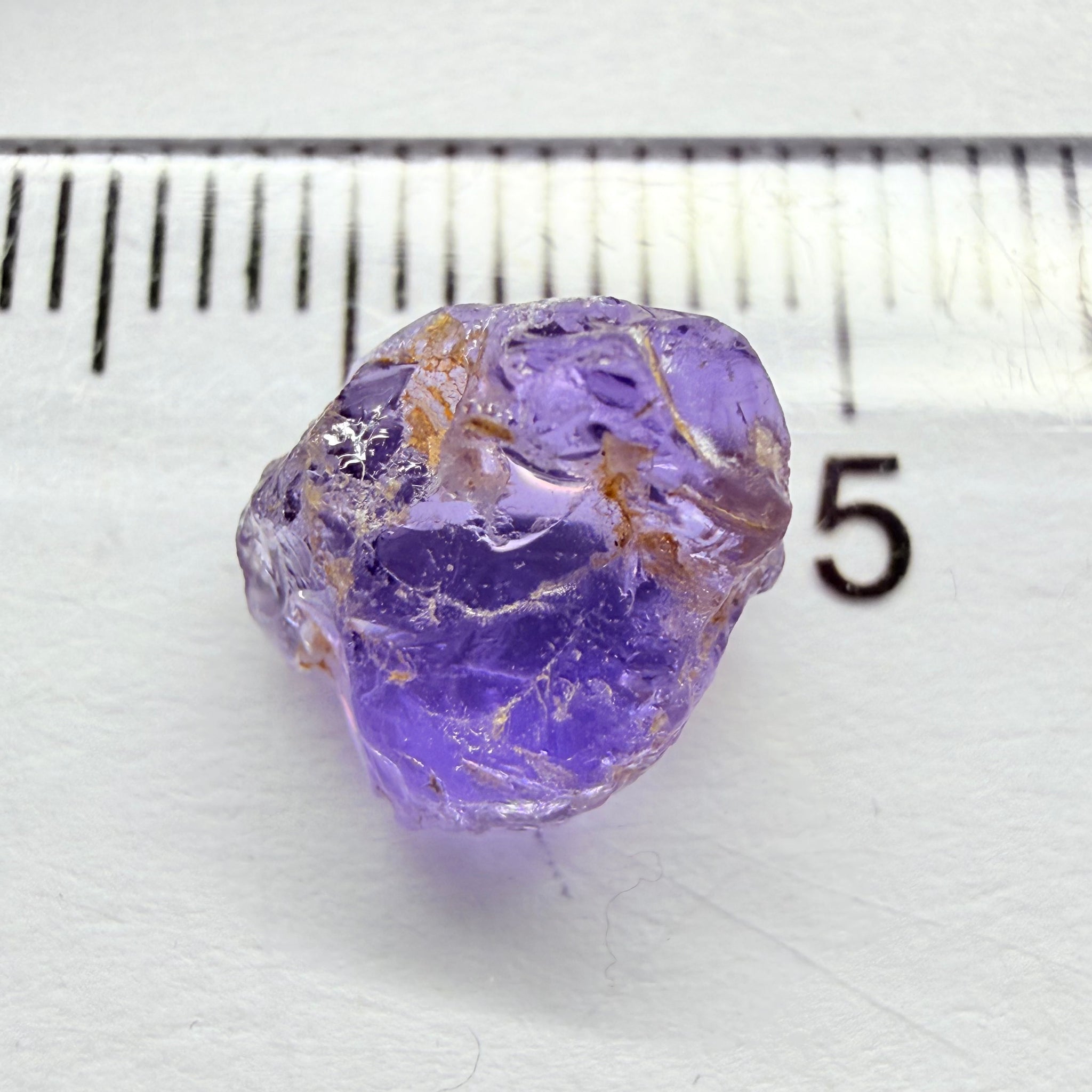 Purple Scapolite, 3.12ct, Tanzania, Untreated Unheated, vvs-if, flat shape