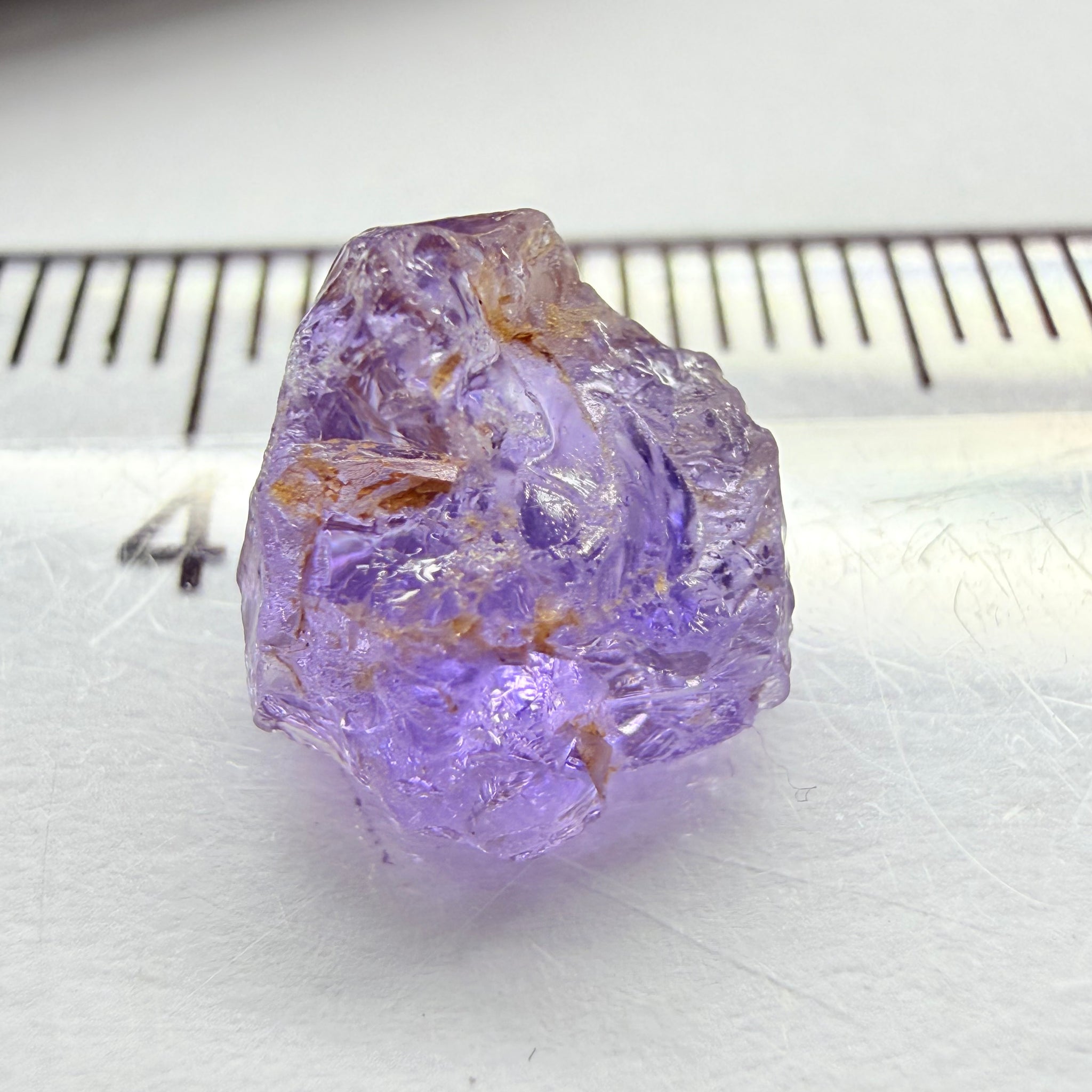 Purple Scapolite, 3.12ct, Tanzania, Untreated Unheated, vvs-if, flat shape