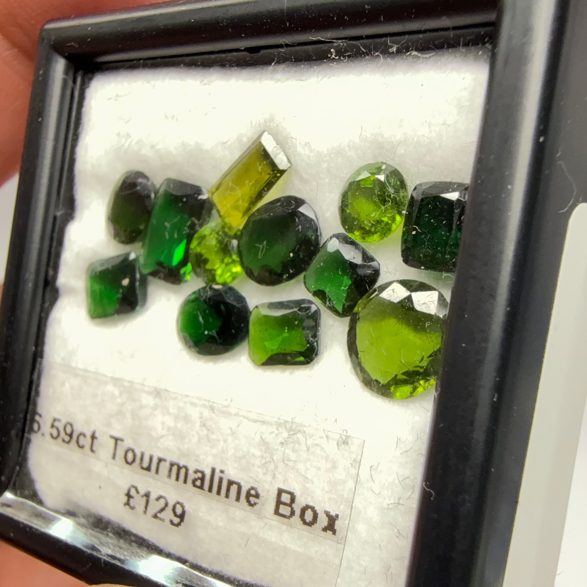 Chrome Tourmaline Box, 6.59ct, Tanzania, Untreated Unheated, native cut