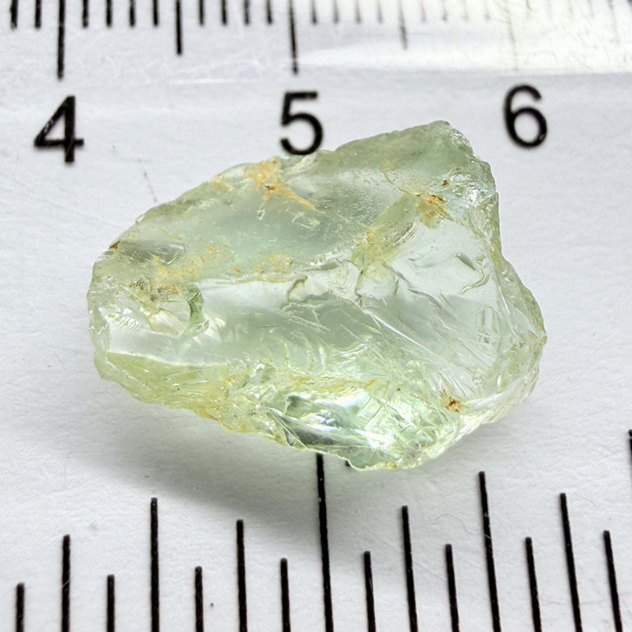 Aquamarine, 7.74ct, Loliondo, Tanzania, Untreated Unheated, vvs-if, flattish shape, Very light colour