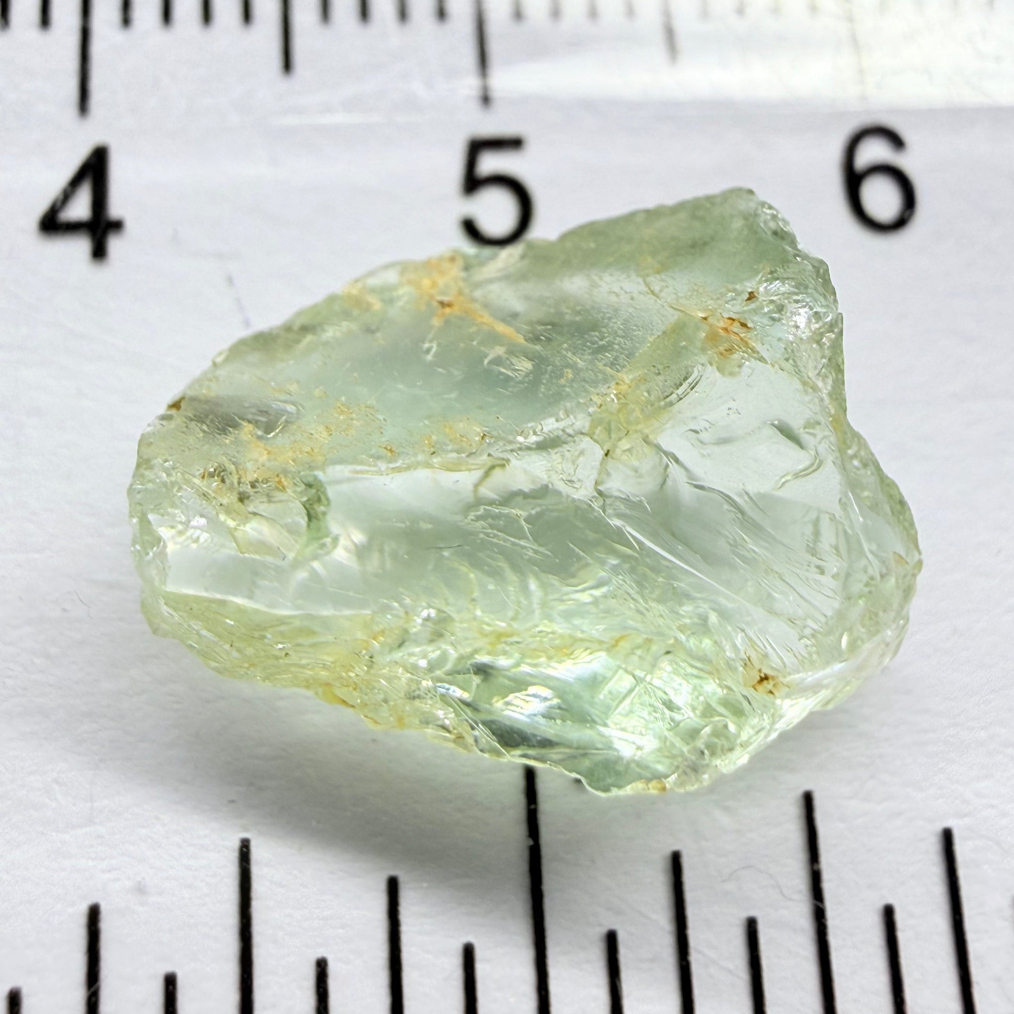 Aquamarine, 7.74ct, Loliondo, Tanzania, Untreated Unheated, vvs-if, flattish shape, Very light colour