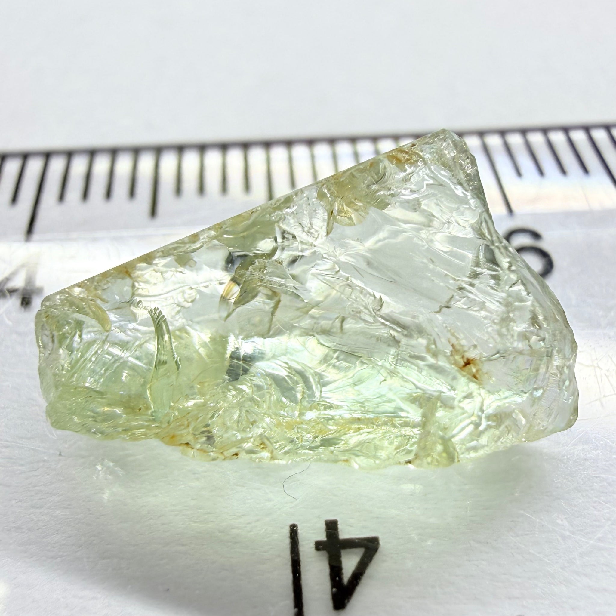 Aquamarine, 7.74ct, Loliondo, Tanzania, Untreated Unheated, vvs-if, flattish shape, Very light colour