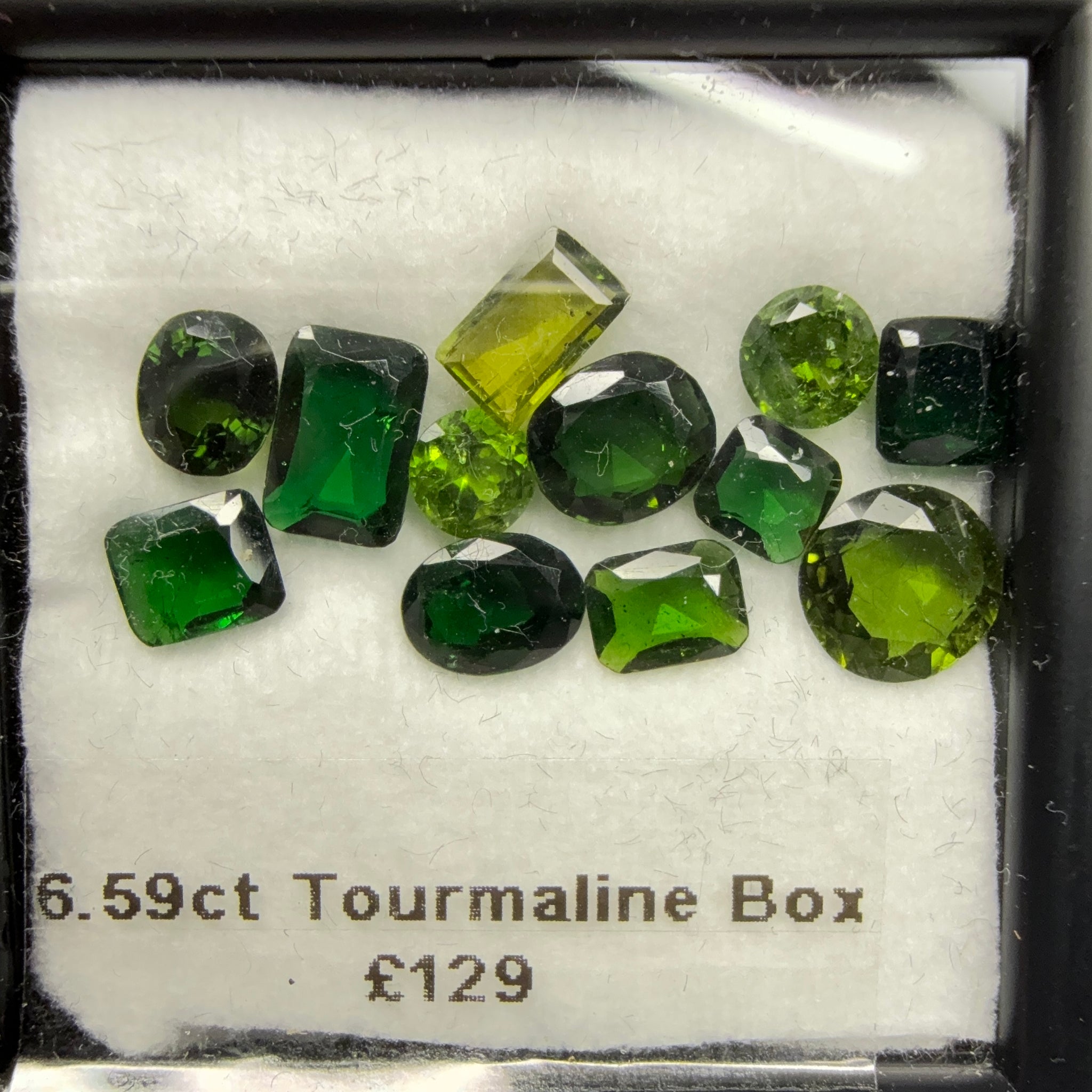 Chrome Tourmaline Box, 6.59ct, Tanzania, Untreated Unheated, native cut
