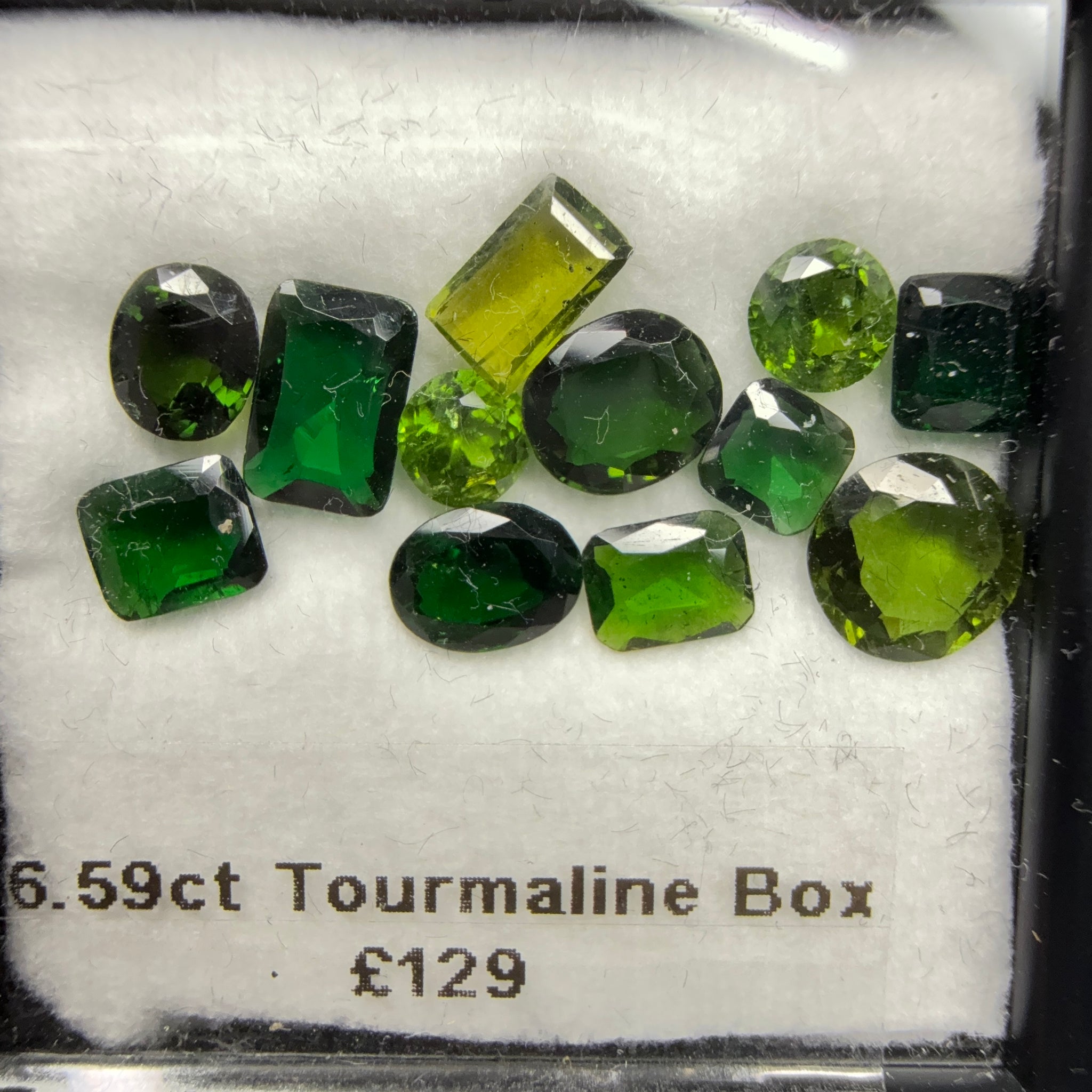 Chrome Tourmaline Box, 6.59ct, Tanzania, Untreated Unheated, native cut