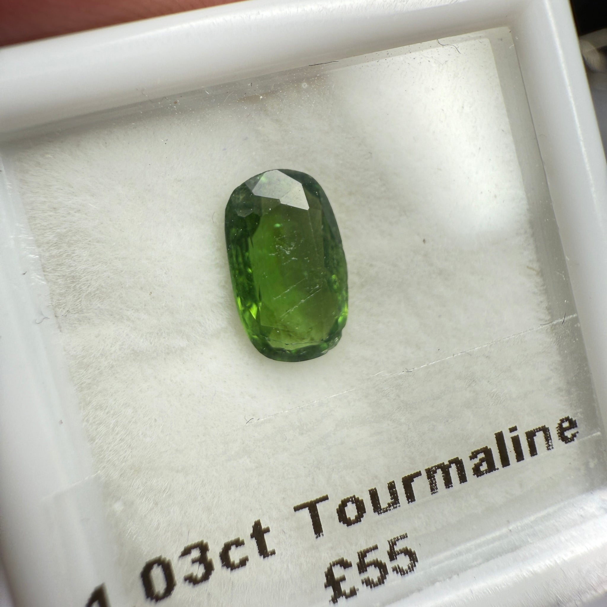 Tourmaline, 1.03ct, Tanzania, Untreated Unheated, native cut