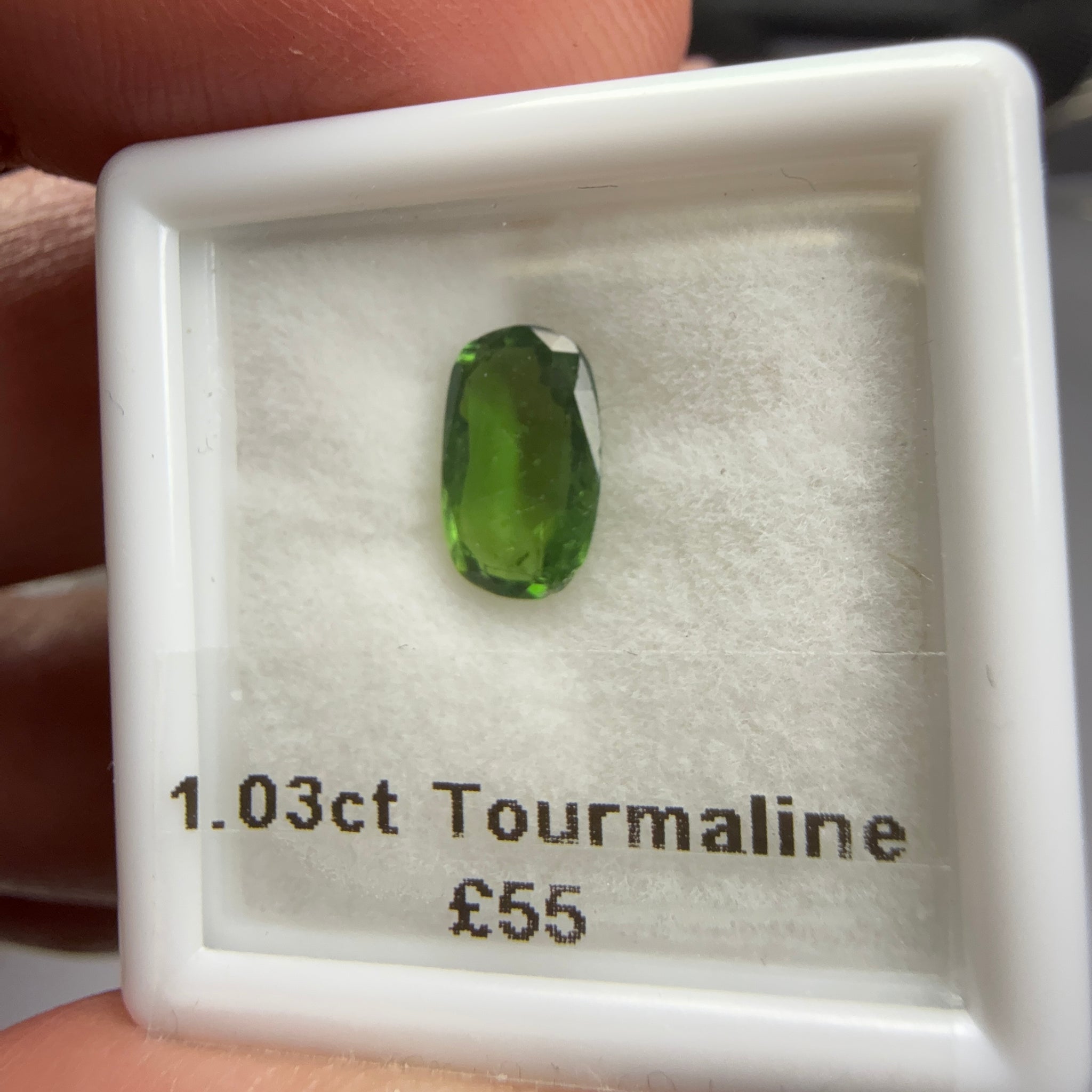 Tourmaline, 1.03ct, Tanzania, Untreated Unheated, native cut