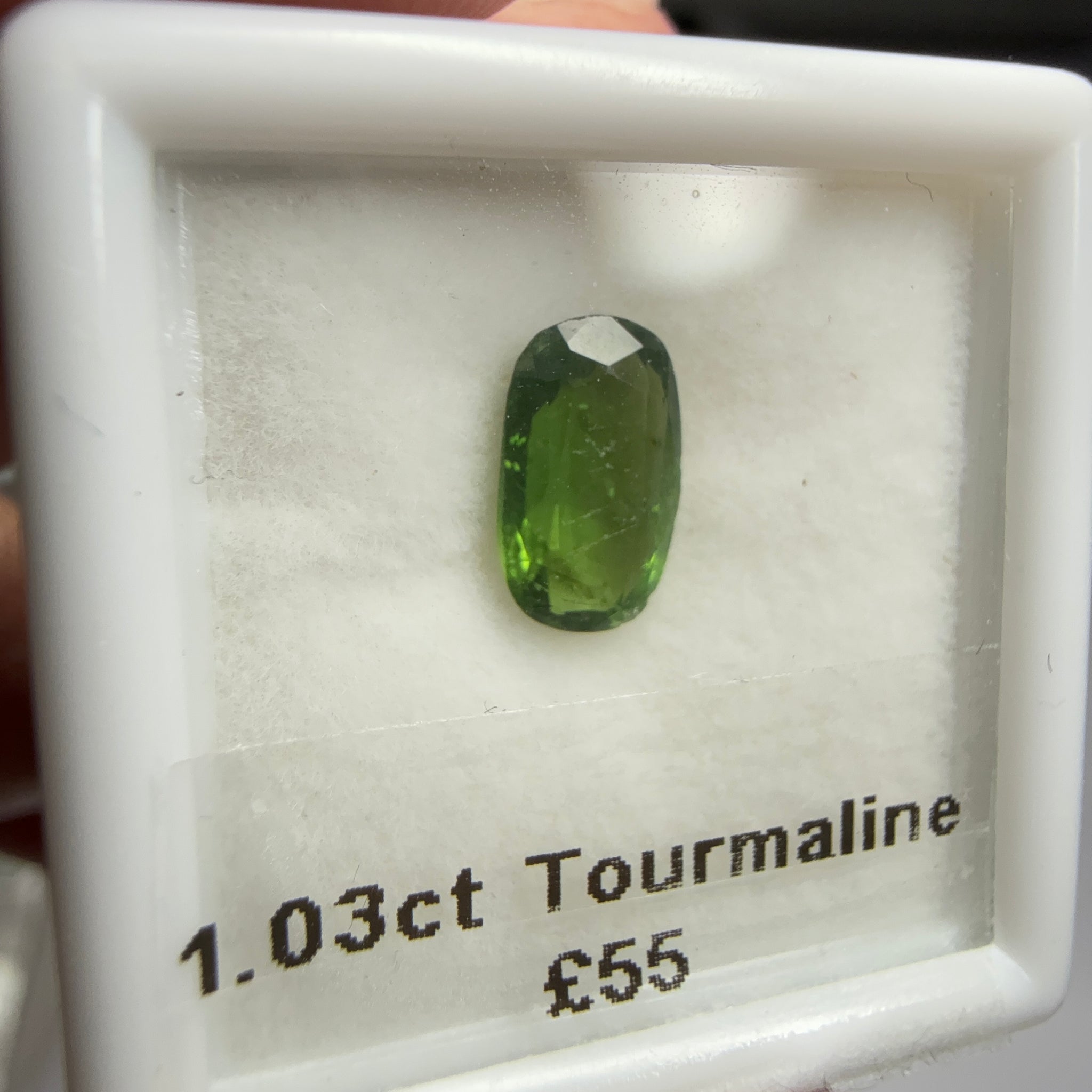 Tourmaline, 1.03ct, Tanzania, Untreated Unheated, native cut