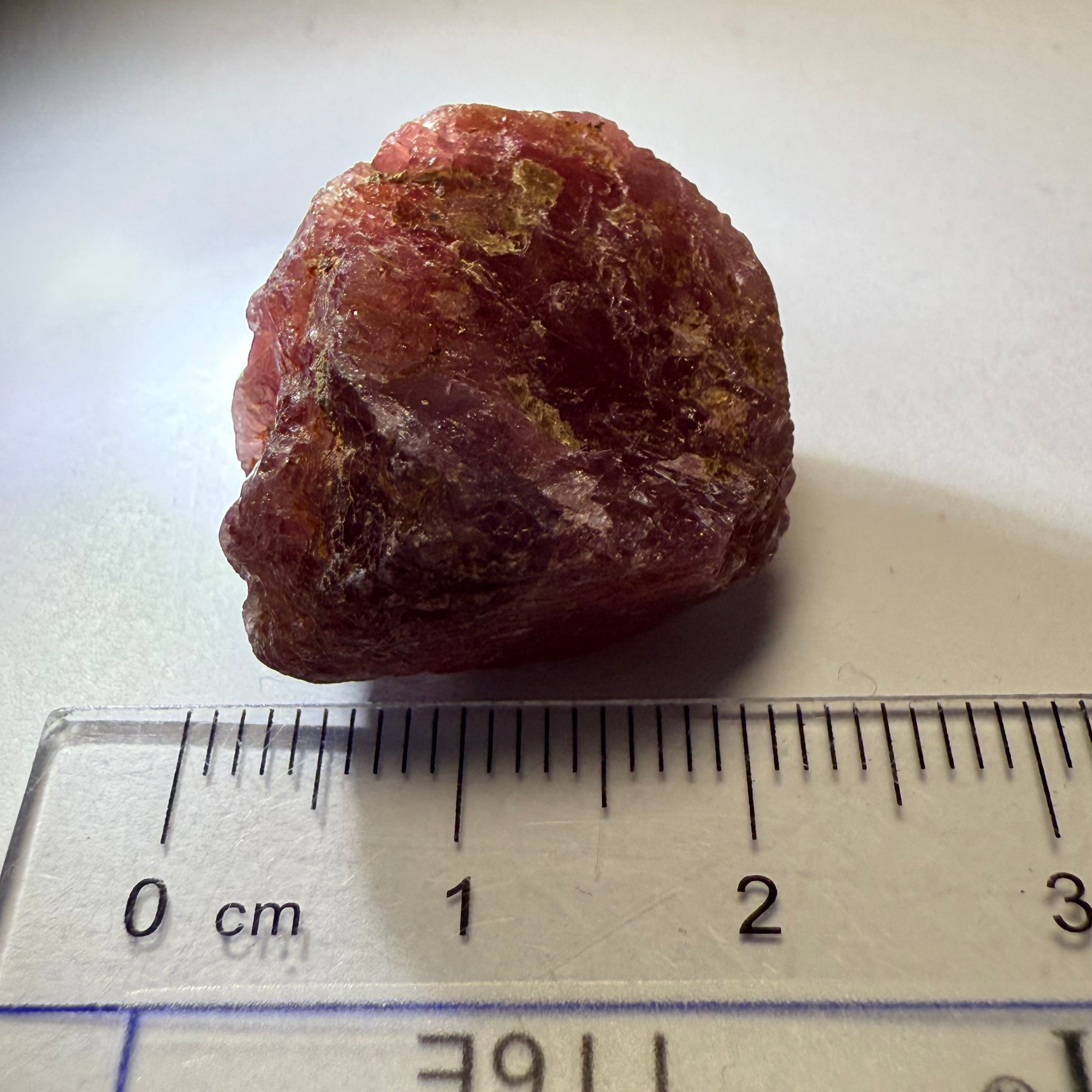 Ruby/Sapphire Crystal, Untreated Unheated, Tanzania, a dab of oil will remove the white dryness on the skin, Translucent, 63.88ct