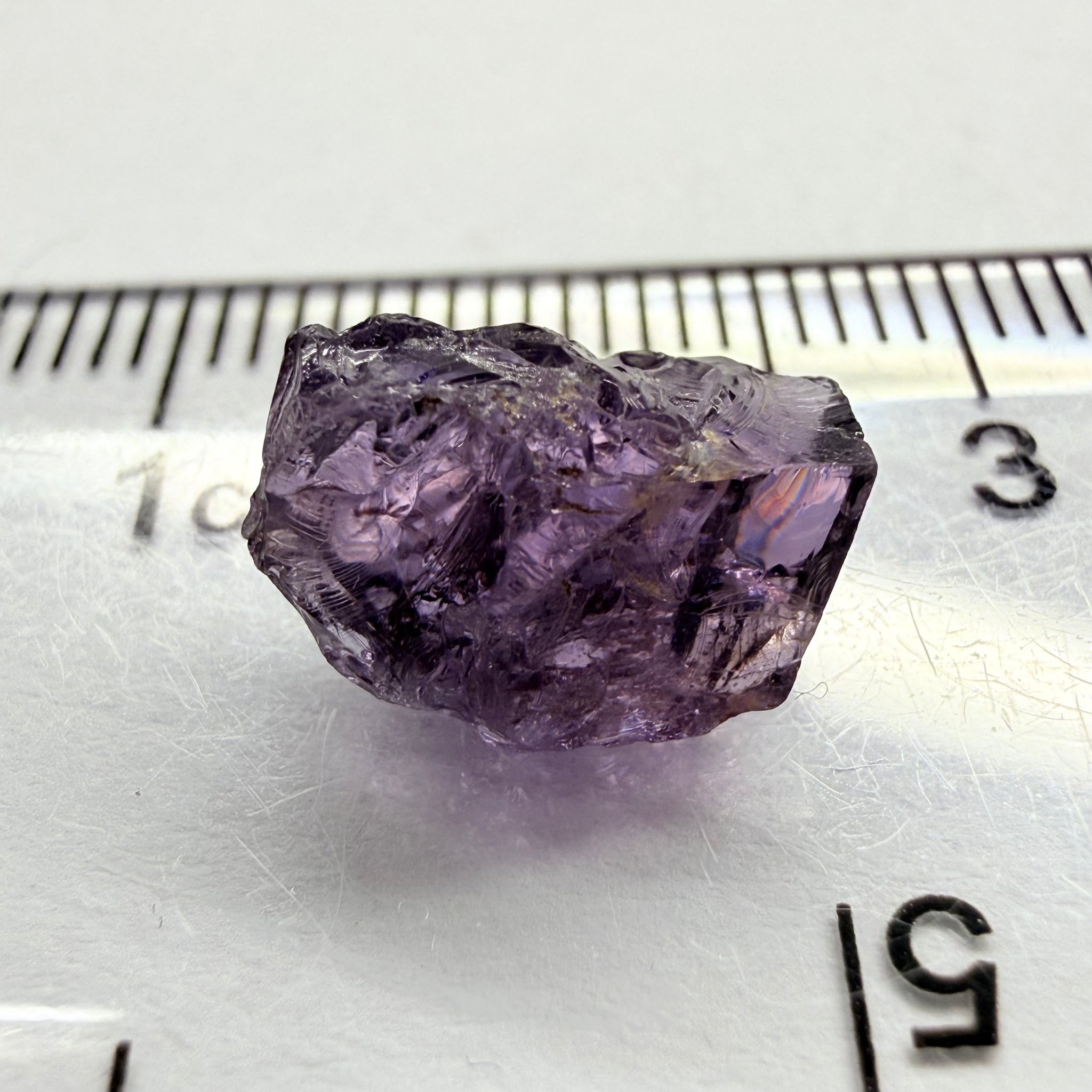 Cobalt Spinel, 5.00ct, Mahenge, Tanzania, Untreated Unheated, slightly included, purple violet modifier in the blue caused by higher iron in the stone