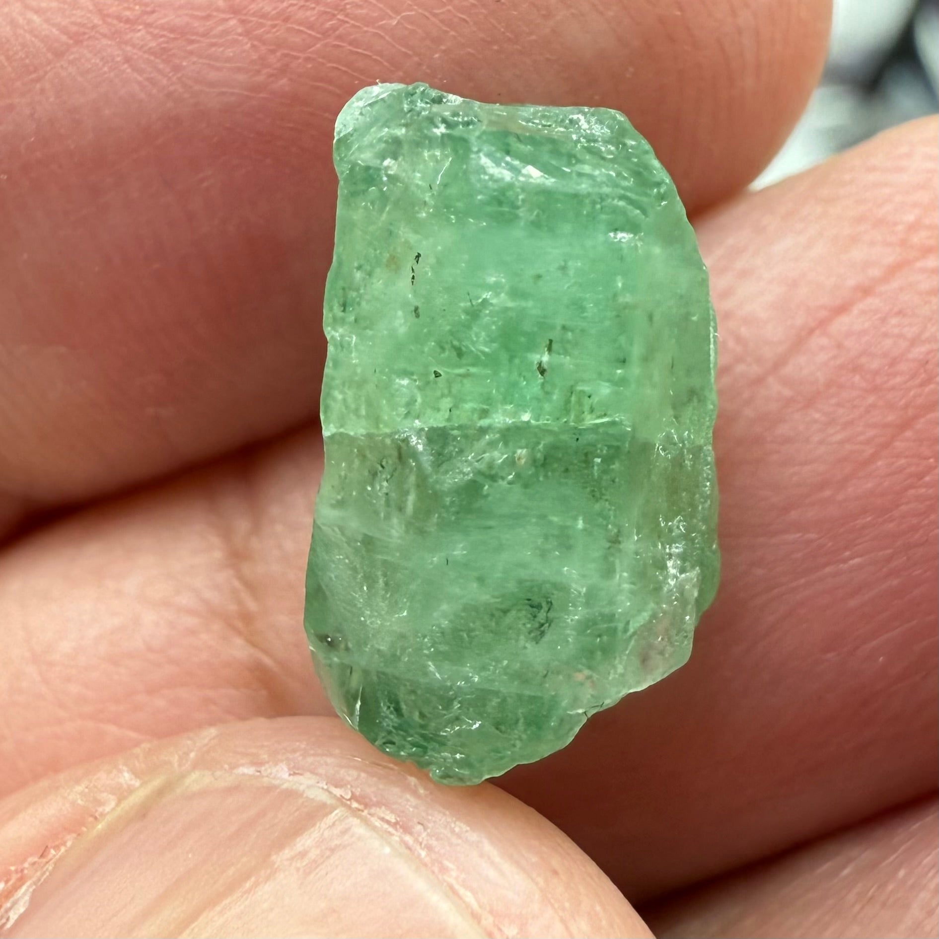 Emerald Crystal, 7.24ct, Tanzania, Untreated Unheated, specimen grade