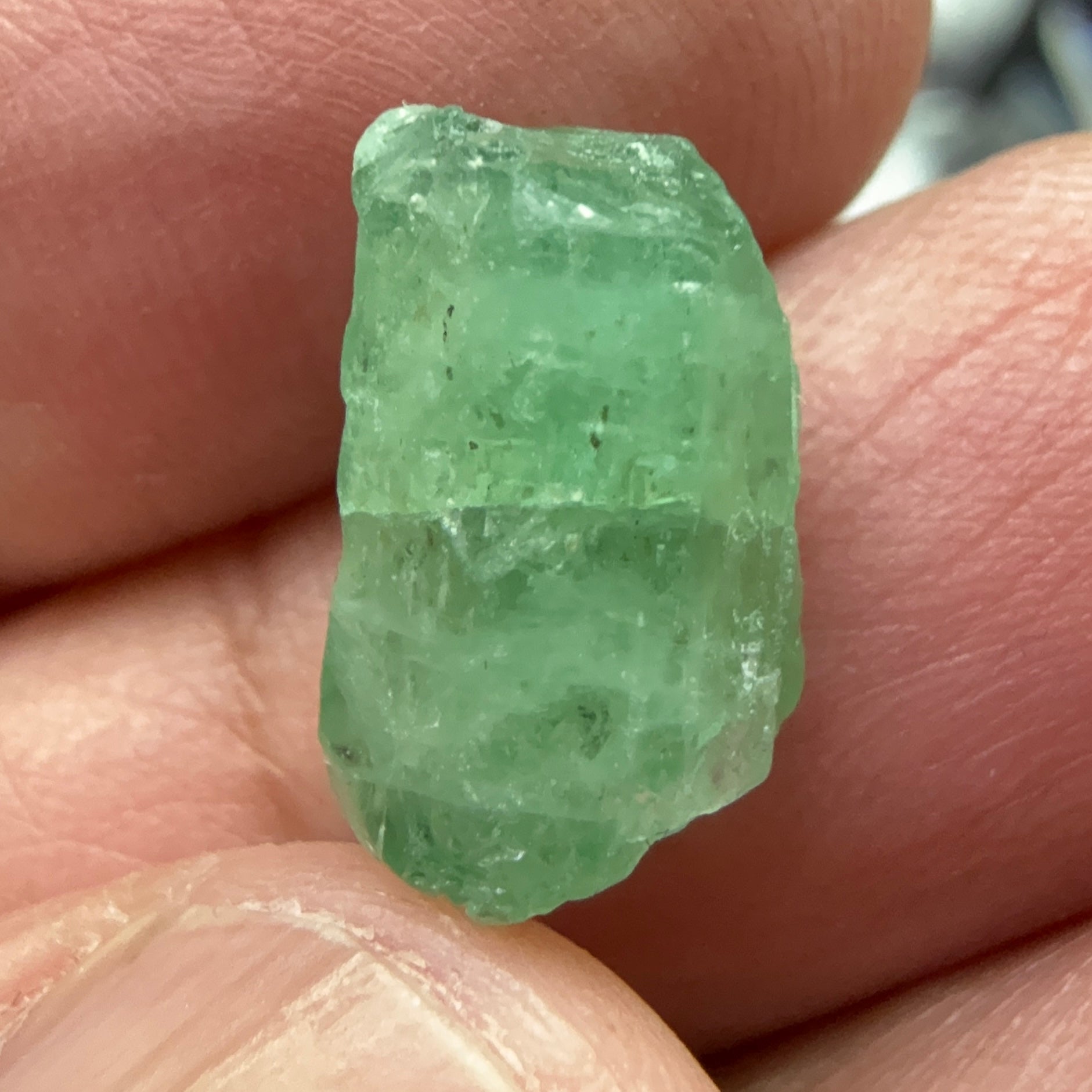 Emerald Crystal, 7.24ct, Tanzania, Untreated Unheated, specimen grade
