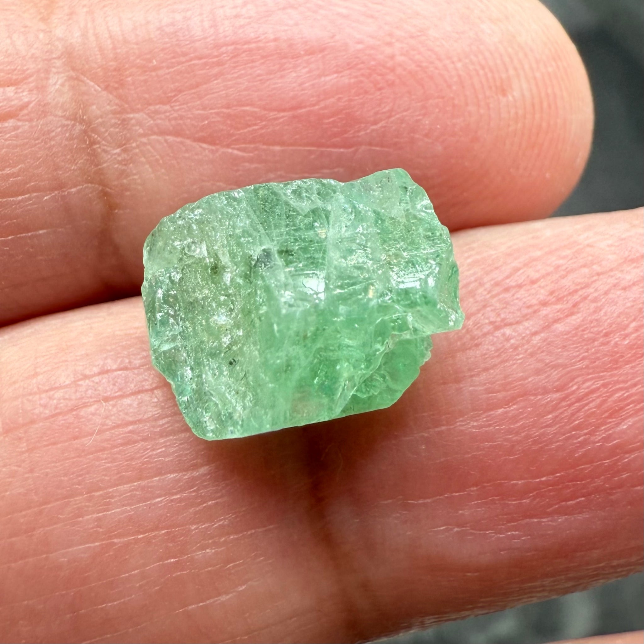 Emerald Crystal, 6.57ct, Tanzania, Untreated Unheated, specimen grade