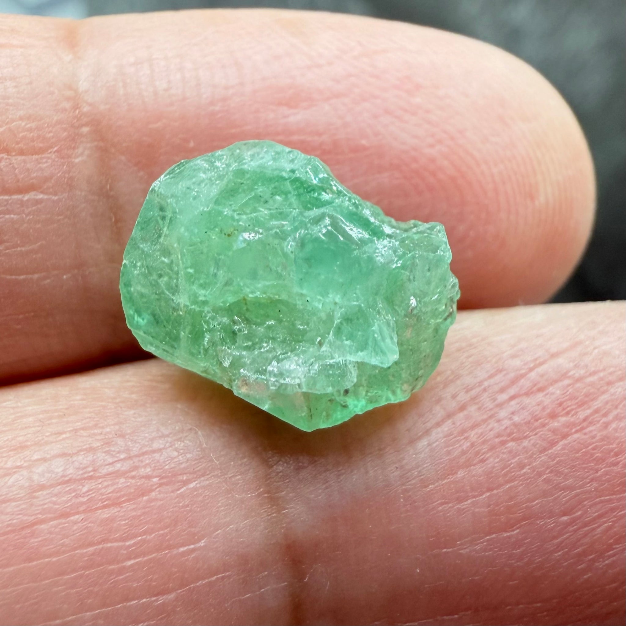 Emerald Crystal, 6.57ct, Tanzania, Untreated Unheated, specimen grade