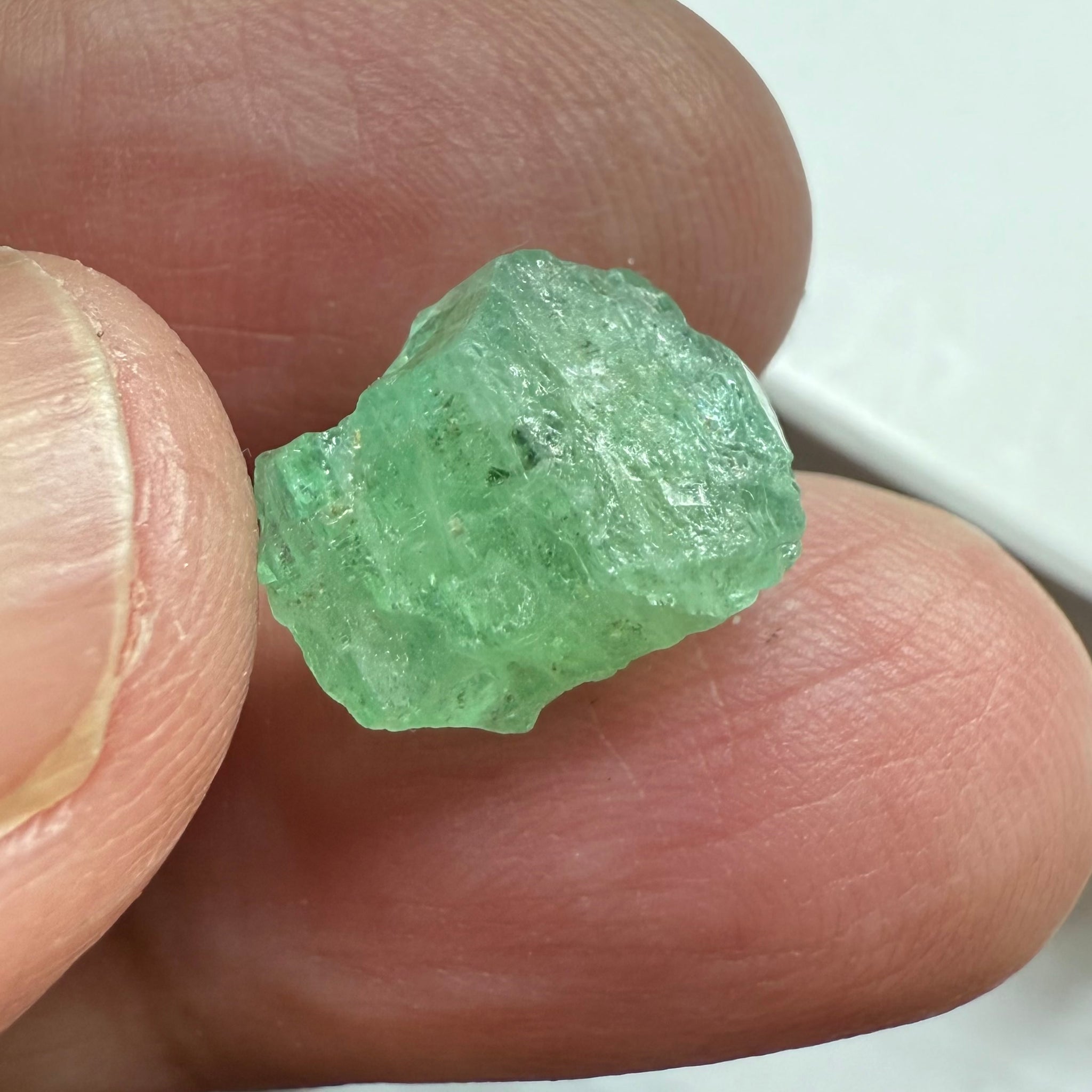 Emerald Crystal, 6.57ct, Tanzania, Untreated Unheated, specimen grade