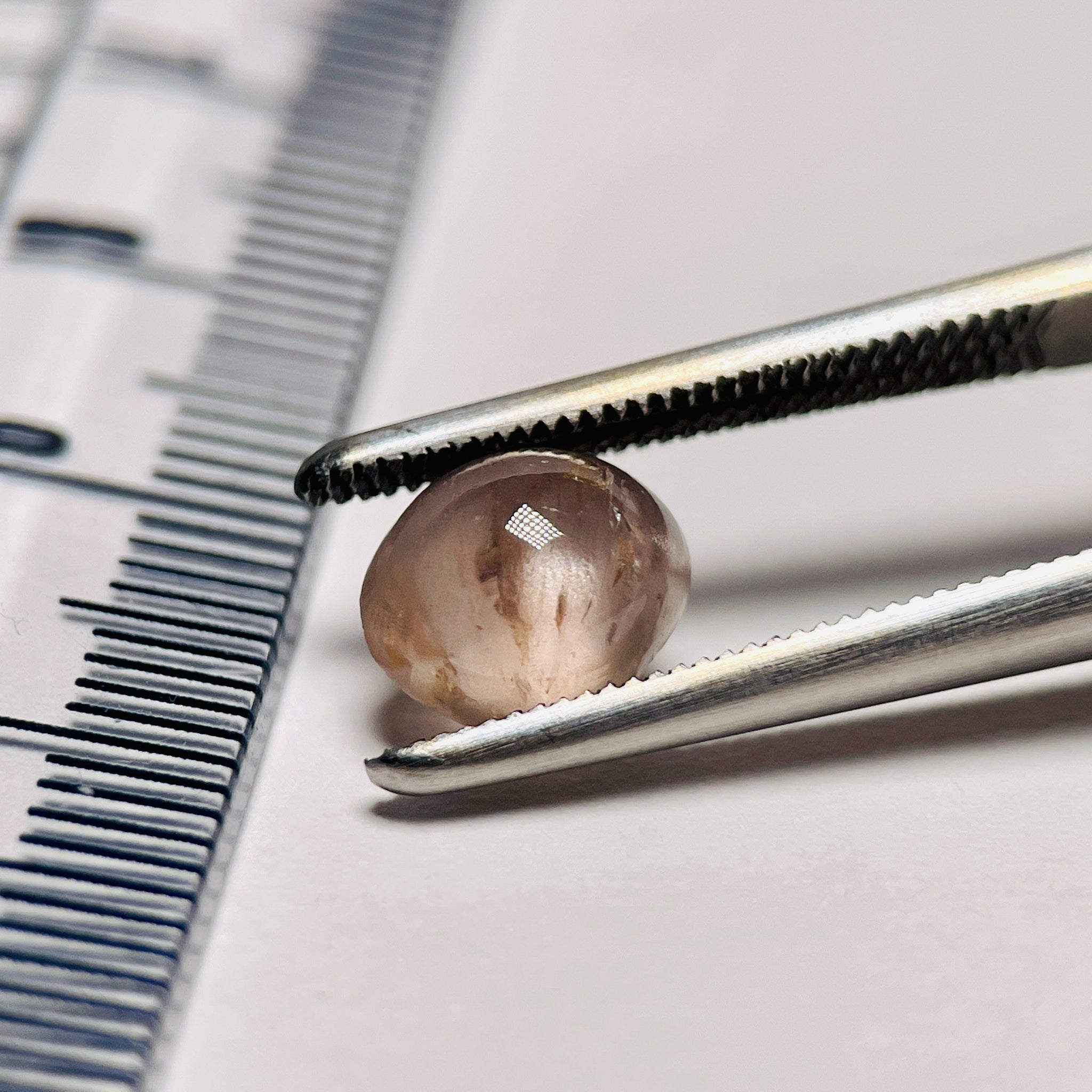 2.14Ct Sapphire Cabochon Seems To Have A Moving Star But As Point Umba Valley Tanzania. Untreated