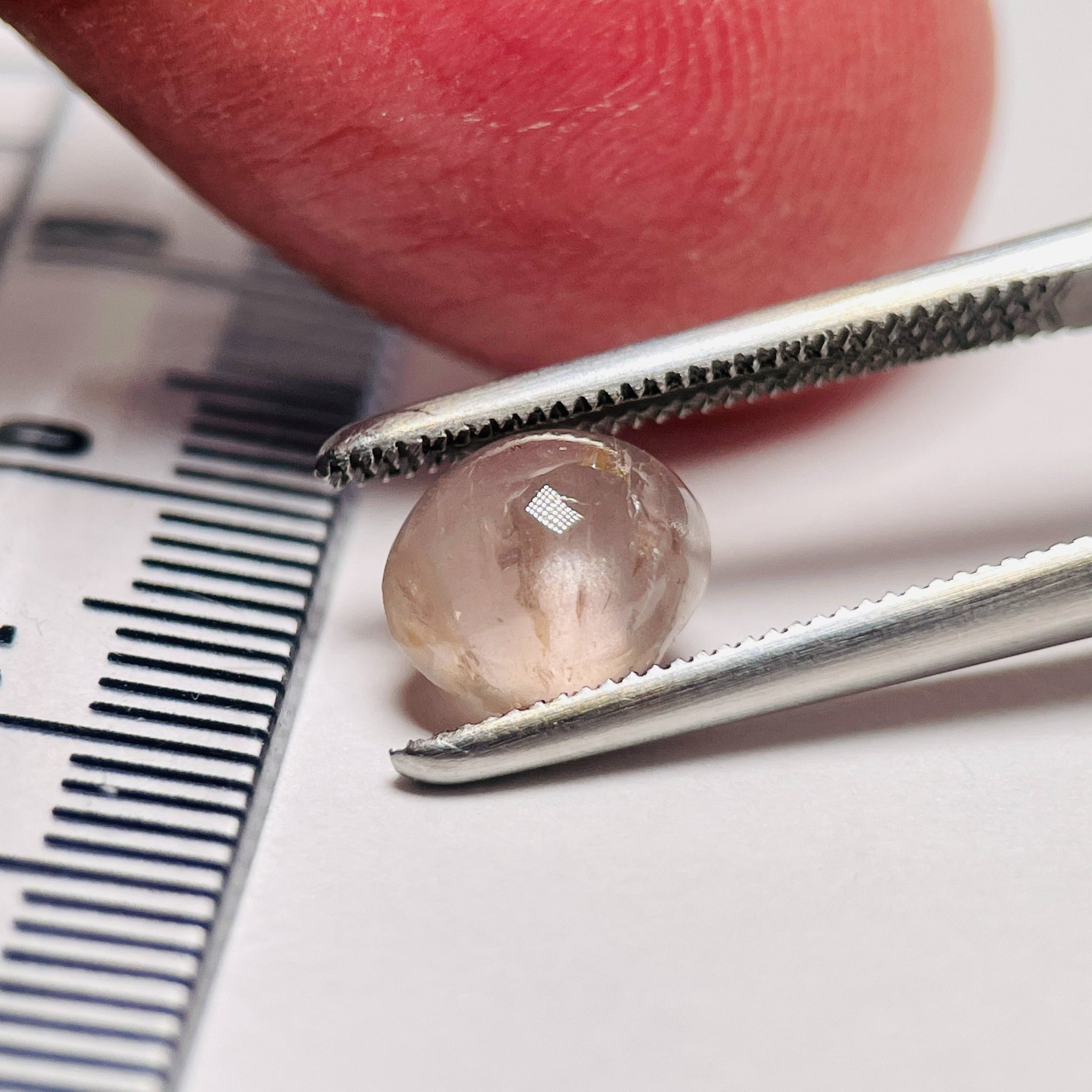 2.14Ct Sapphire Cabochon Seems To Have A Moving Star But As Point Umba Valley Tanzania. Untreated