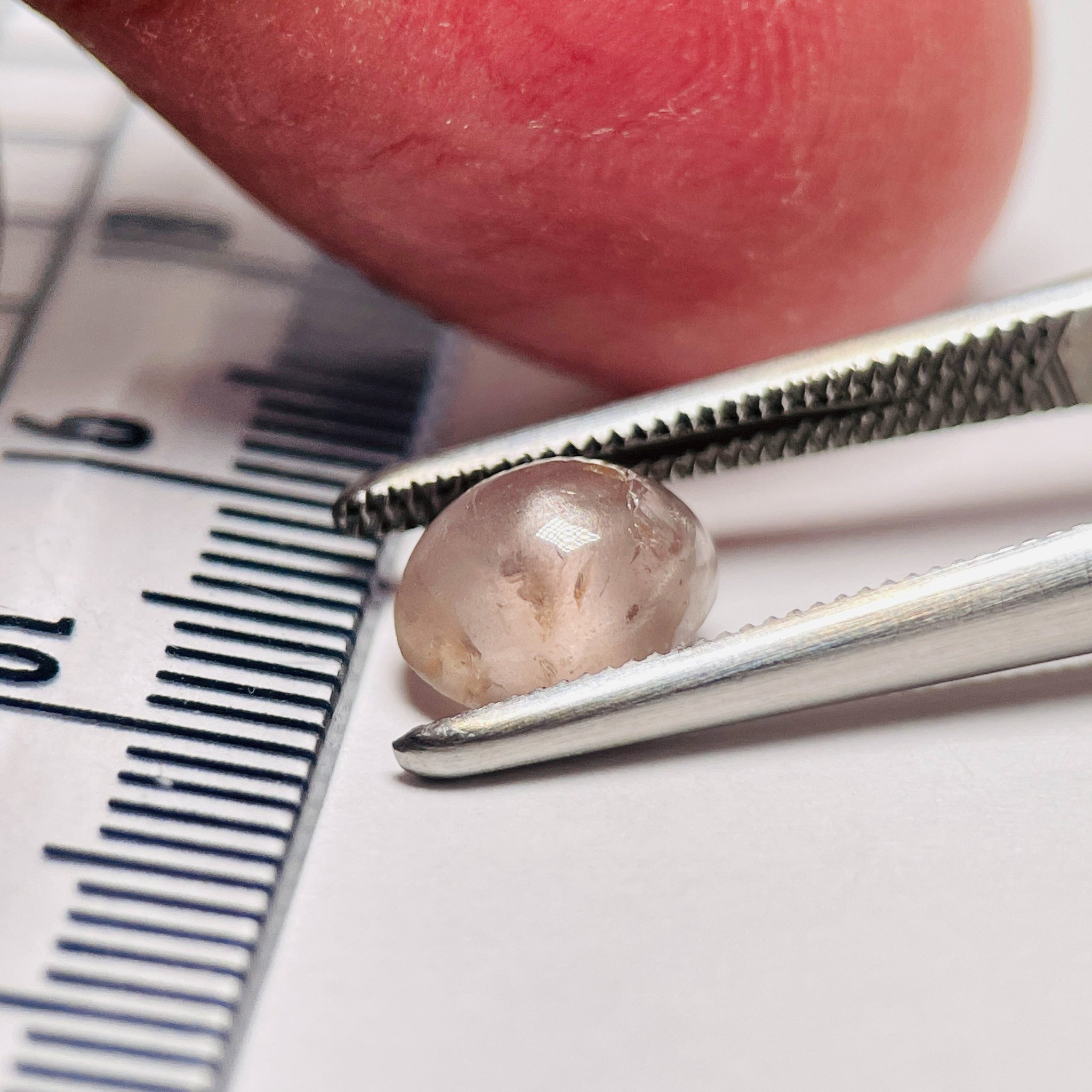 2.14Ct Sapphire Cabochon Seems To Have A Moving Star But As Point Umba Valley Tanzania. Untreated